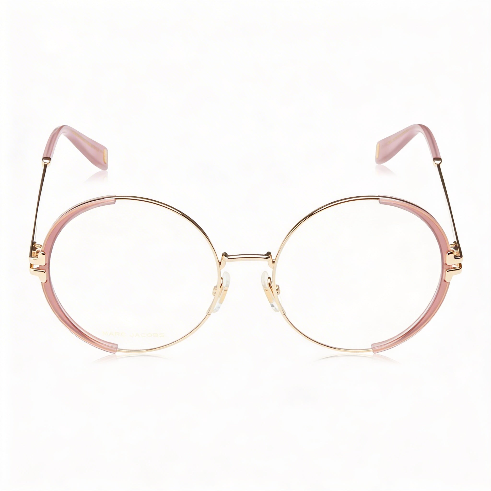 Marc Jacobs Mj 1093 Women's Gold Pink Metal Frame Sunglasses, featuring Polycarbonate Lenses and a 55mm Lens Width, Photo 2