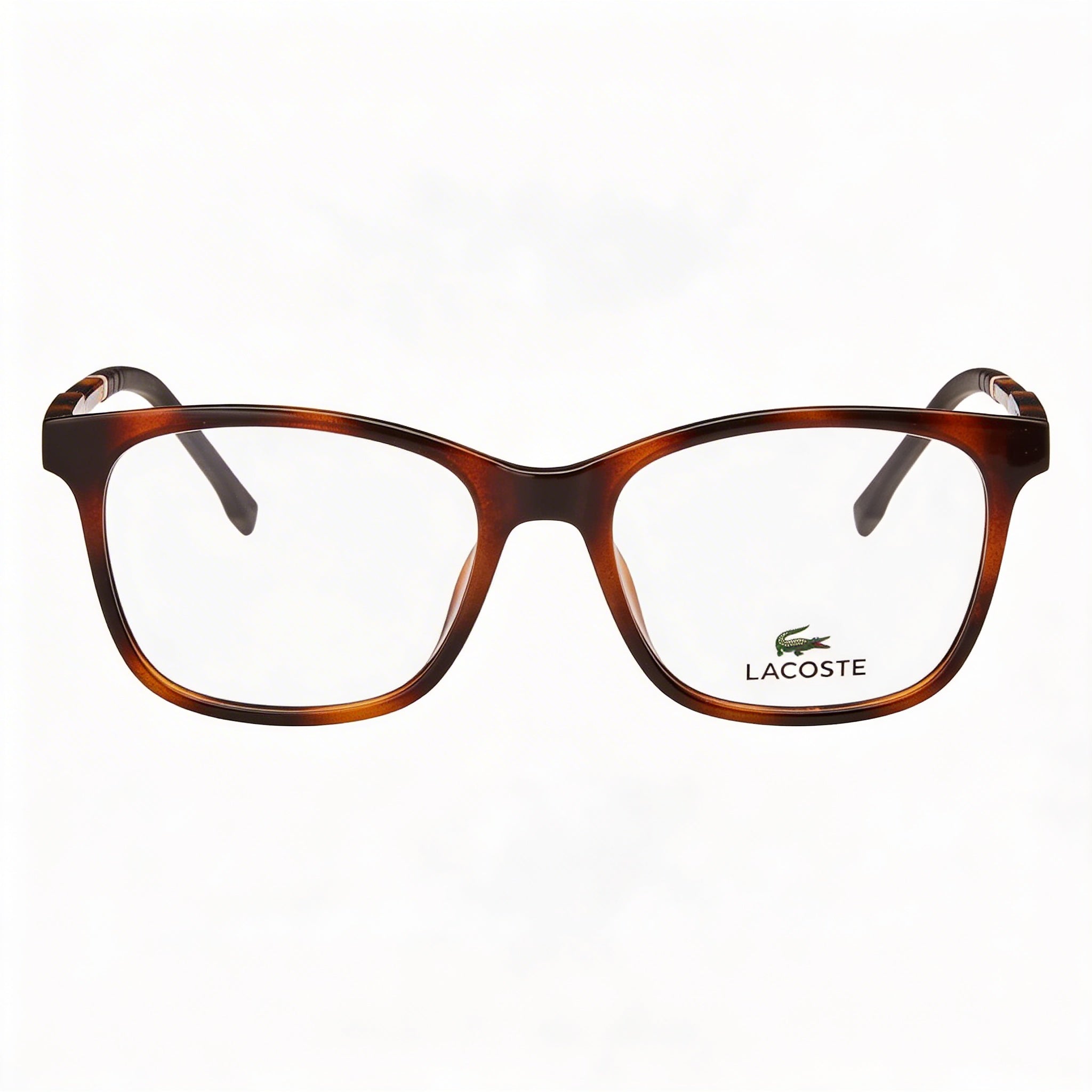Lacoste L3648 Casual Style, Havana Plastic Frame with Polycarbonate Demo Lenses, Designed for Unisex, 48mm, Photo 2