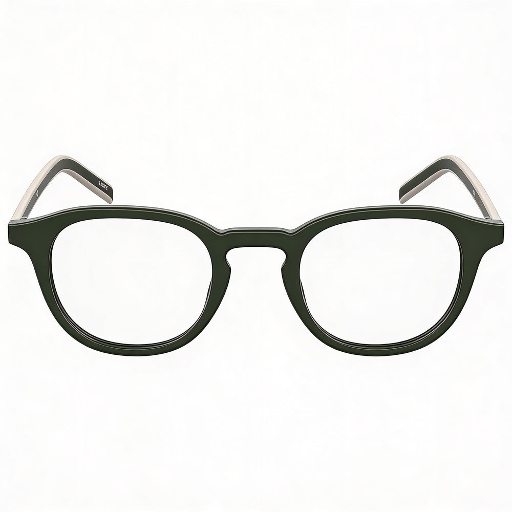 Gafas de sol unisex Levi's Lv 1029 con montura de plástico y lentes de policarbonato, graduadas, color verde, talla 48 mm