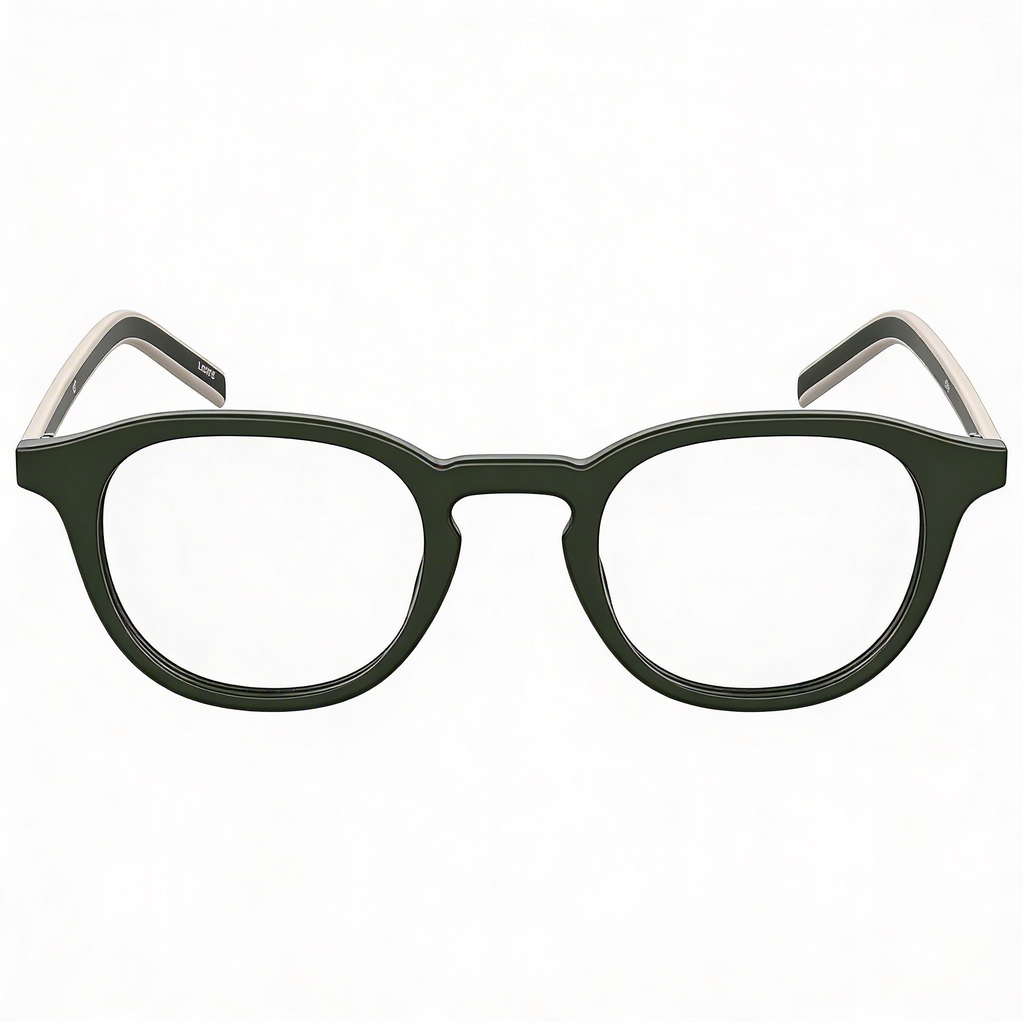 Levi's Lv 1029 Unisex Plastic Frame Optical Eyeglasses with Polycarbonate Lenses, Prescription Ready, Green, Size 48mm, Photo 2