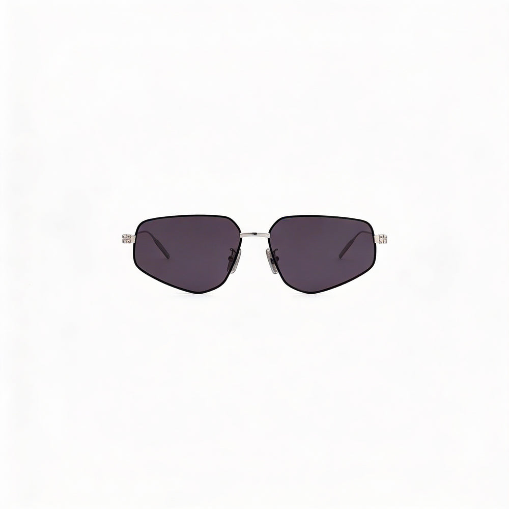 Givenchy Casual Women's Metal Sunglasses Shiny Palladium Smoke 57-14-140