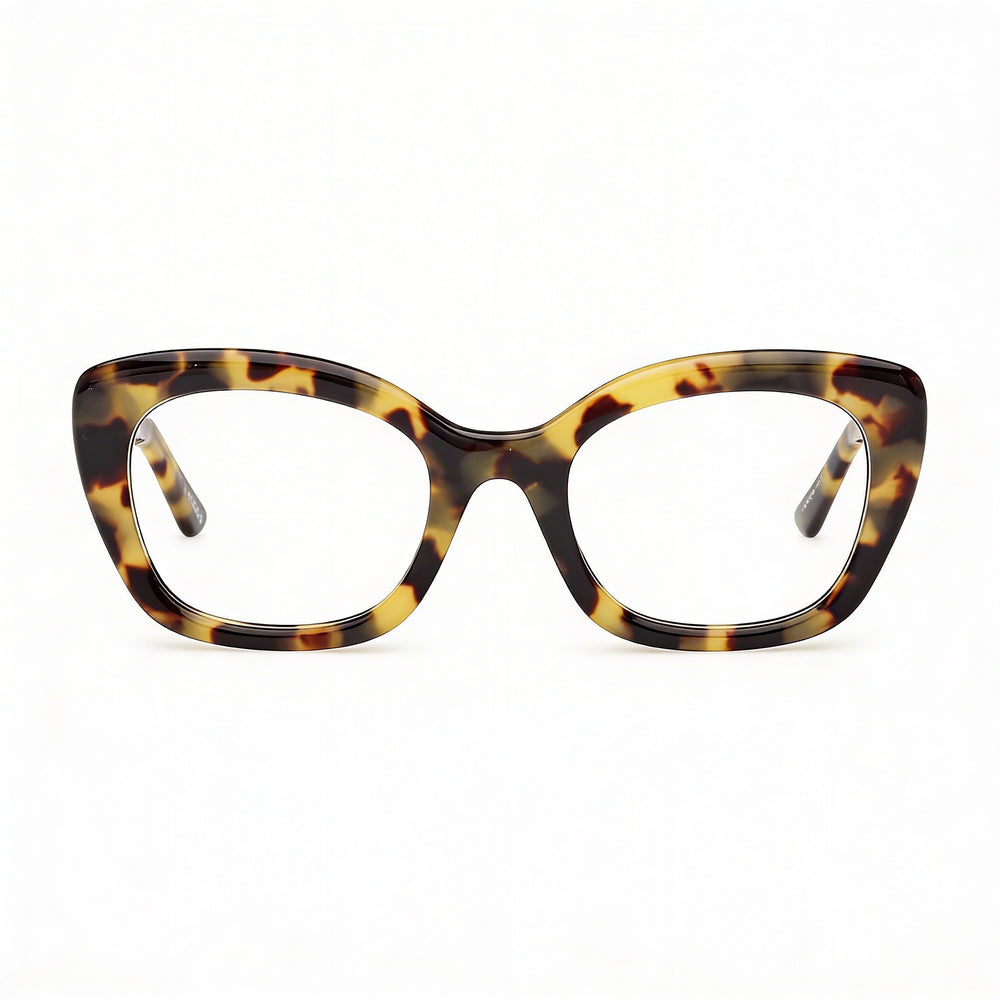 Gafas GUESS Gu50225 para mujer, color rubio habano, con montura de plástico y lentes sin policarbonato, 51 mm