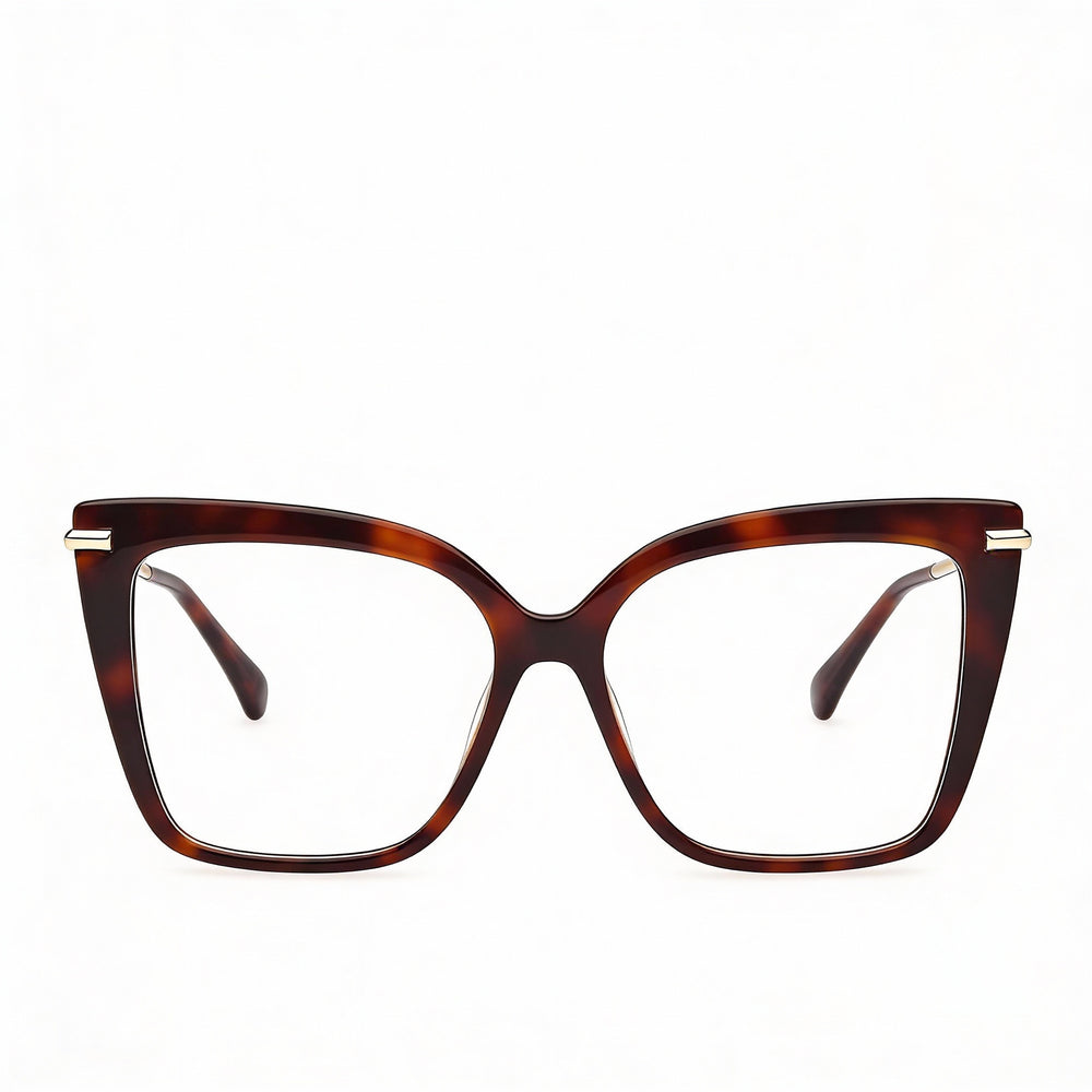 Gafas MaxMara Moderno para mujer, montura Habana oscura, 54-15-135