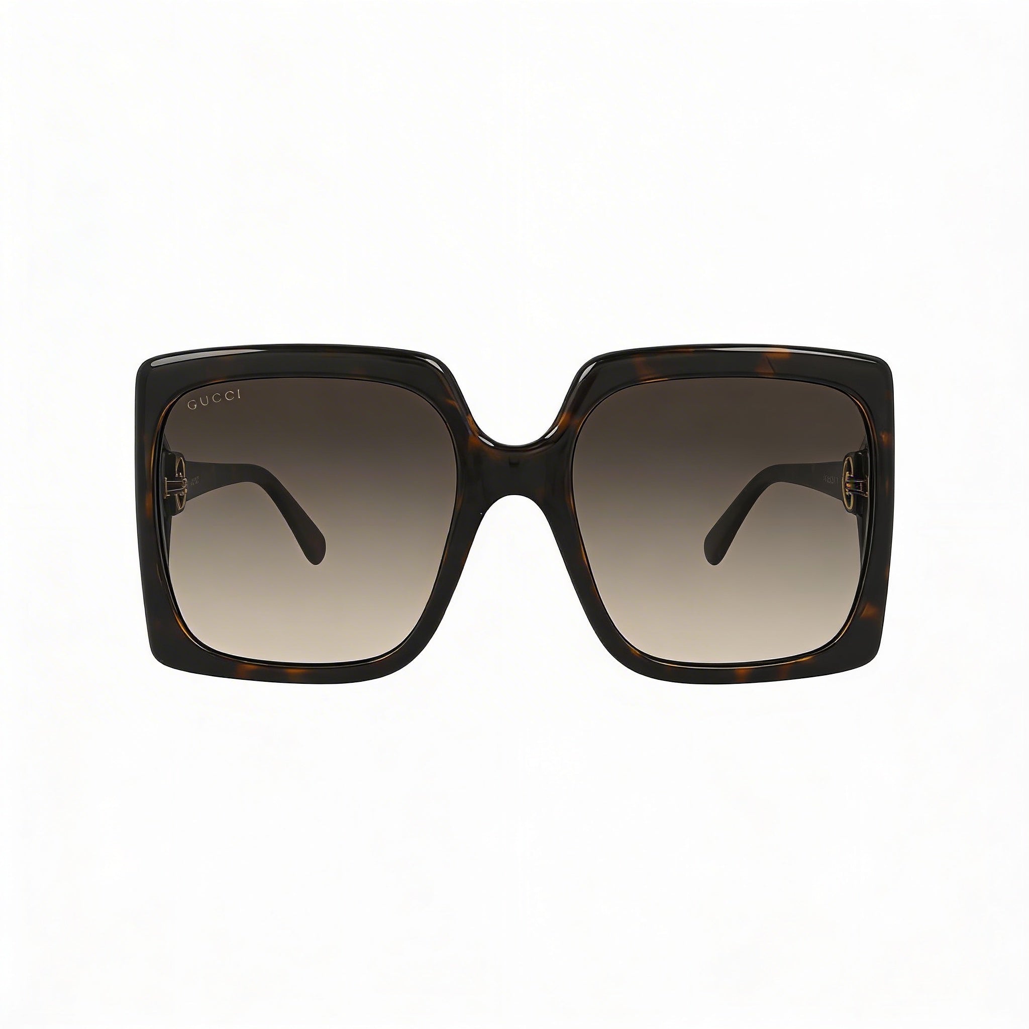 Gafas de sol Gucci Gg0876s para mujer, modelo cuadrado grande, color habana inyectado, con lentes degradadas marrones y protección UV, 60 mm, Photo 2