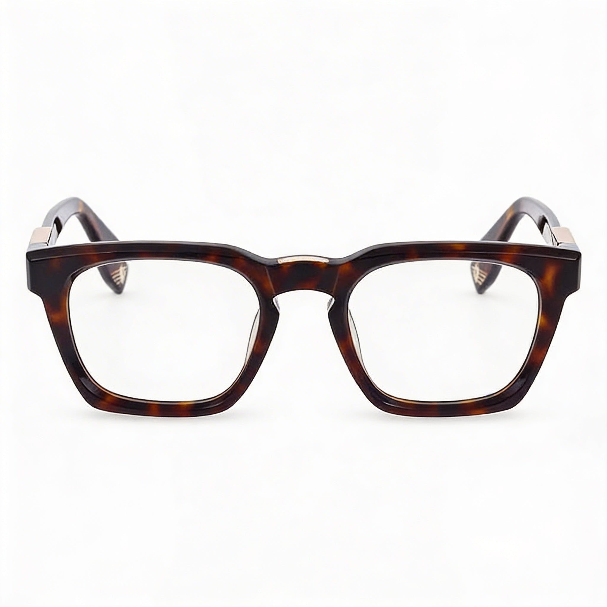 Montura de gafas Police Casual para hombre, de acetato negro brillante, con lentes de demostración, ancho de lente de 51 mm y puente de 145 mm., Photo 2