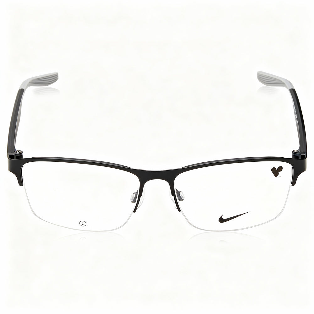 Nike Modern Metal Frame Sunglasses Unisex Satin Black/Matte Black 55mm UV400 Non-Polarized