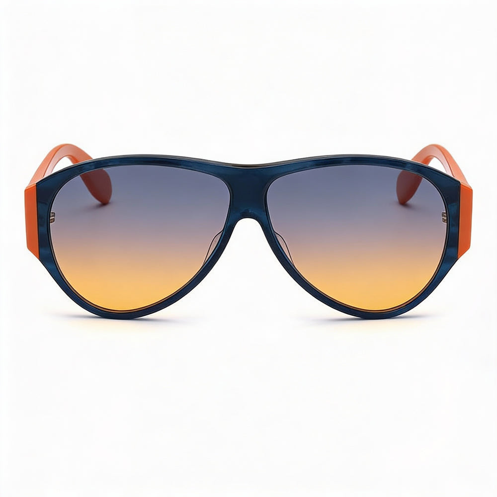Gafas de sol estilo piloto de acetato para mujer adidas Originals Contemporaneo con montura Arancione azul y lentes Arancione Sfumato azul de 59 mm