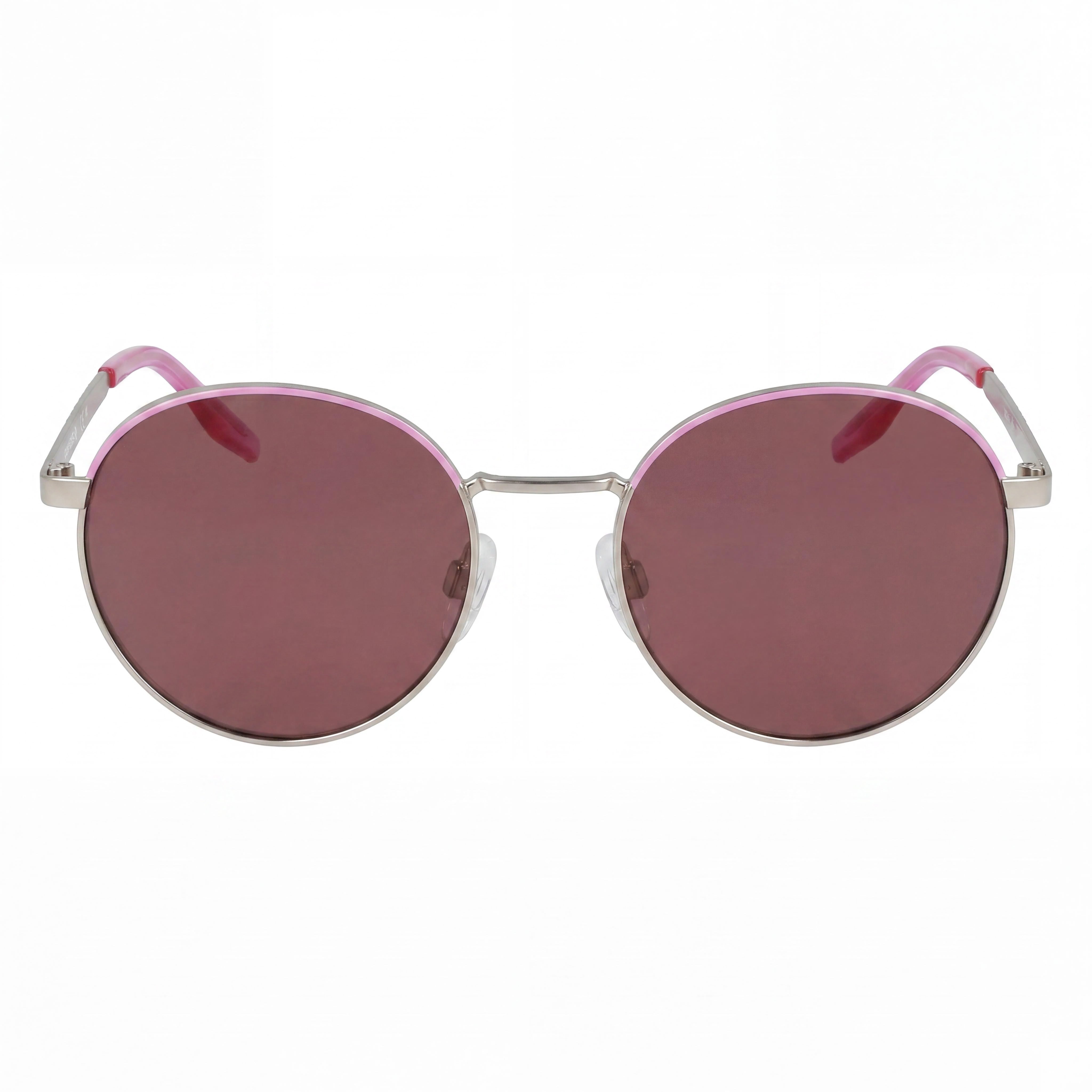 Gafas de sol Converse para mujer CV107S FOXING II de estilo clásico con montura de acetato y lentes de policarbonato de 51 mm, color plateado satinado uva efervescente, Photo 2