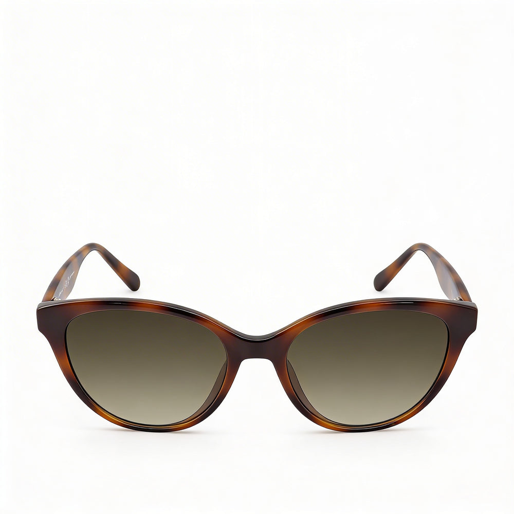 Gafas de sol de mariposa Salvatore Ferragamo Sf1073s 240 de plástico carey para mujer con lentes degradadas grises 54mm