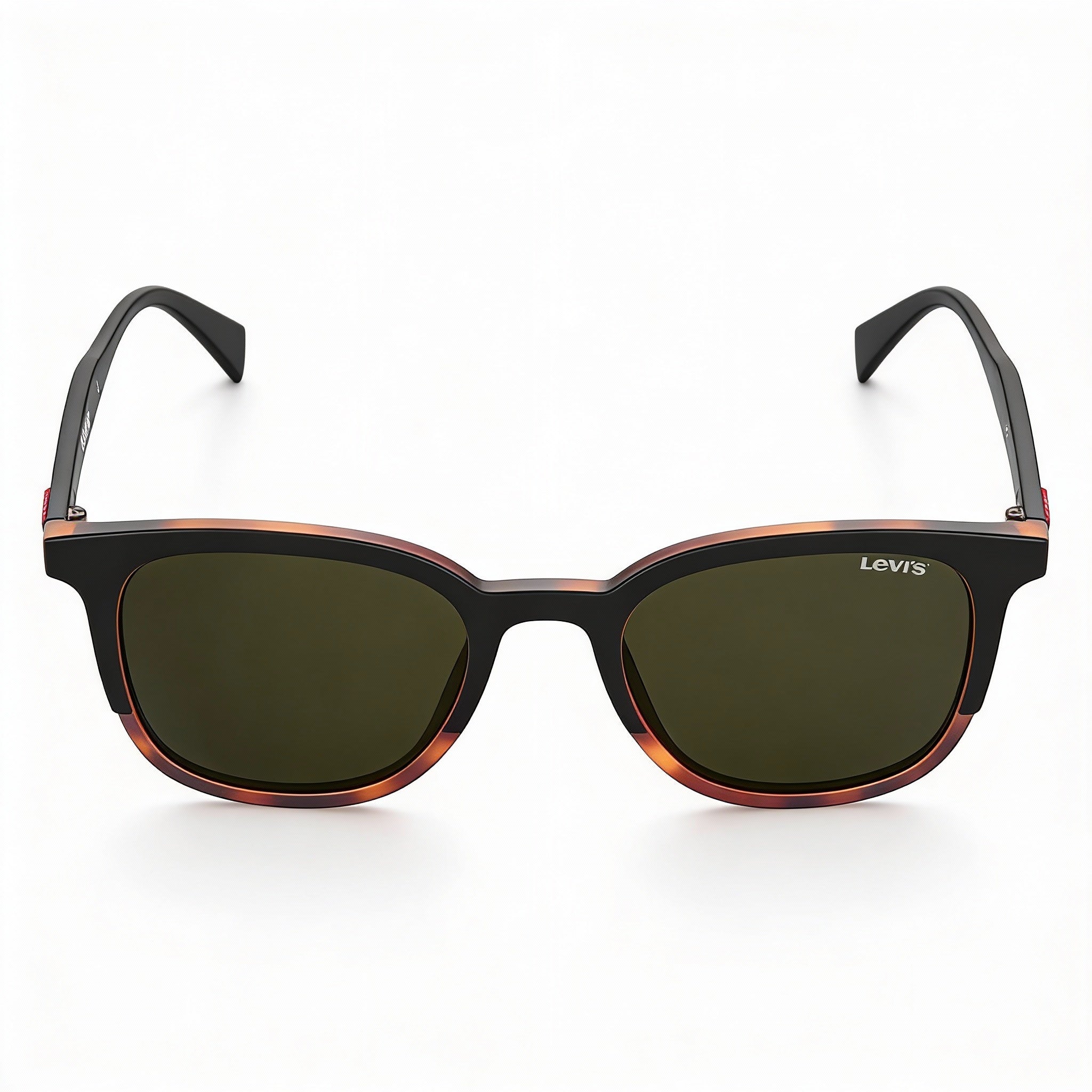LEVI'S Modern Men's Black Havana Eco Polyamide UV Protection Sunglasses 52-20-145, Photo 2