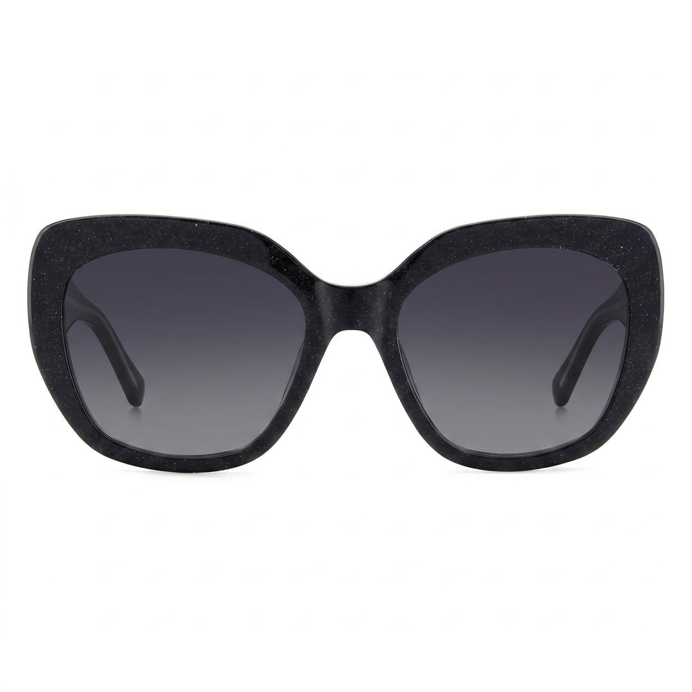 kate spade new york Winslet/G/S Gafas de sol unisex de plástico negro con sombra gris oscuro, no polarizadas, con protección UV, 55-19-140 mm
