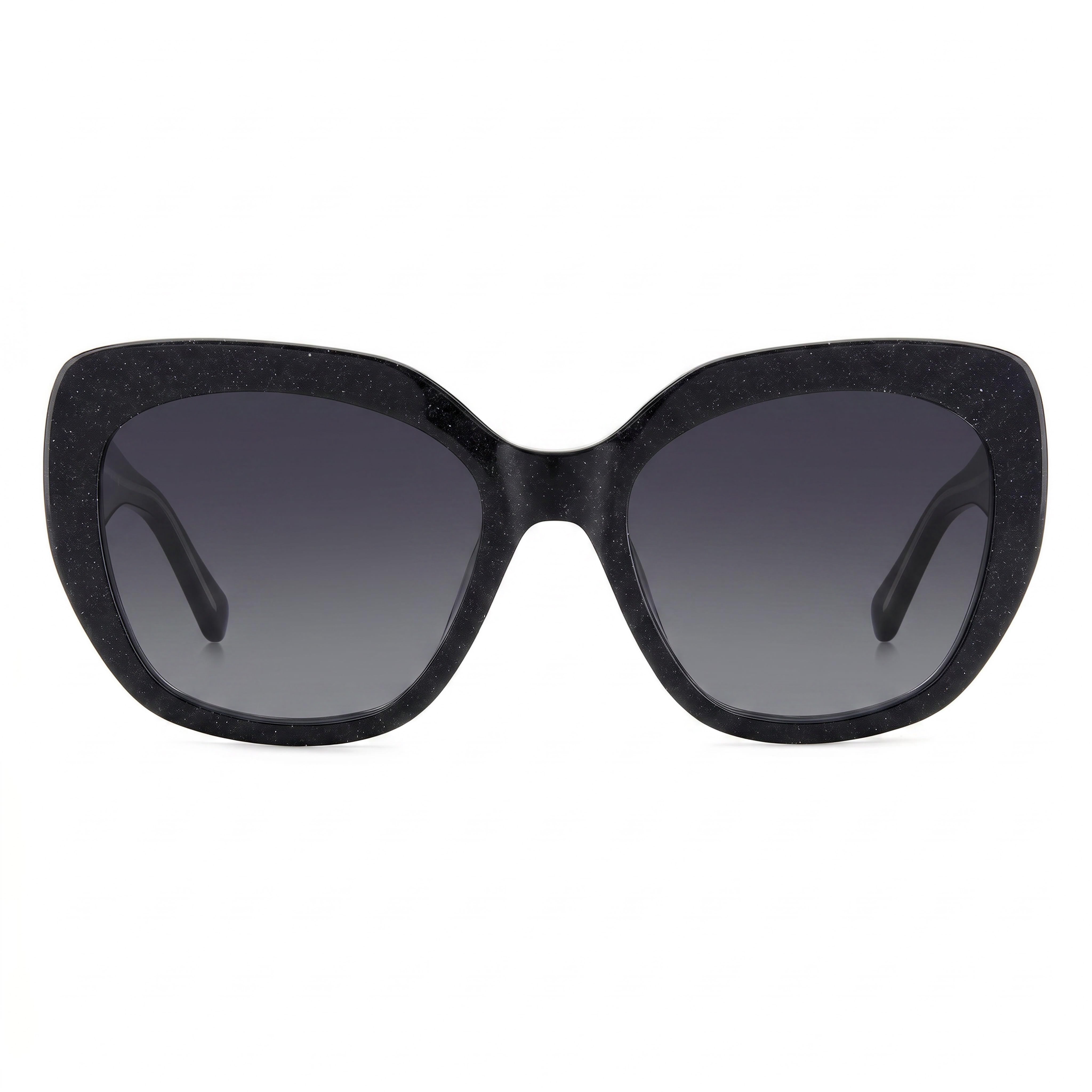 kate spade new york Winslet/G/S Gafas de sol unisex de plástico negro con sombra gris oscuro, no polarizadas, con protección UV, 55-19-140 mm, Photo 2