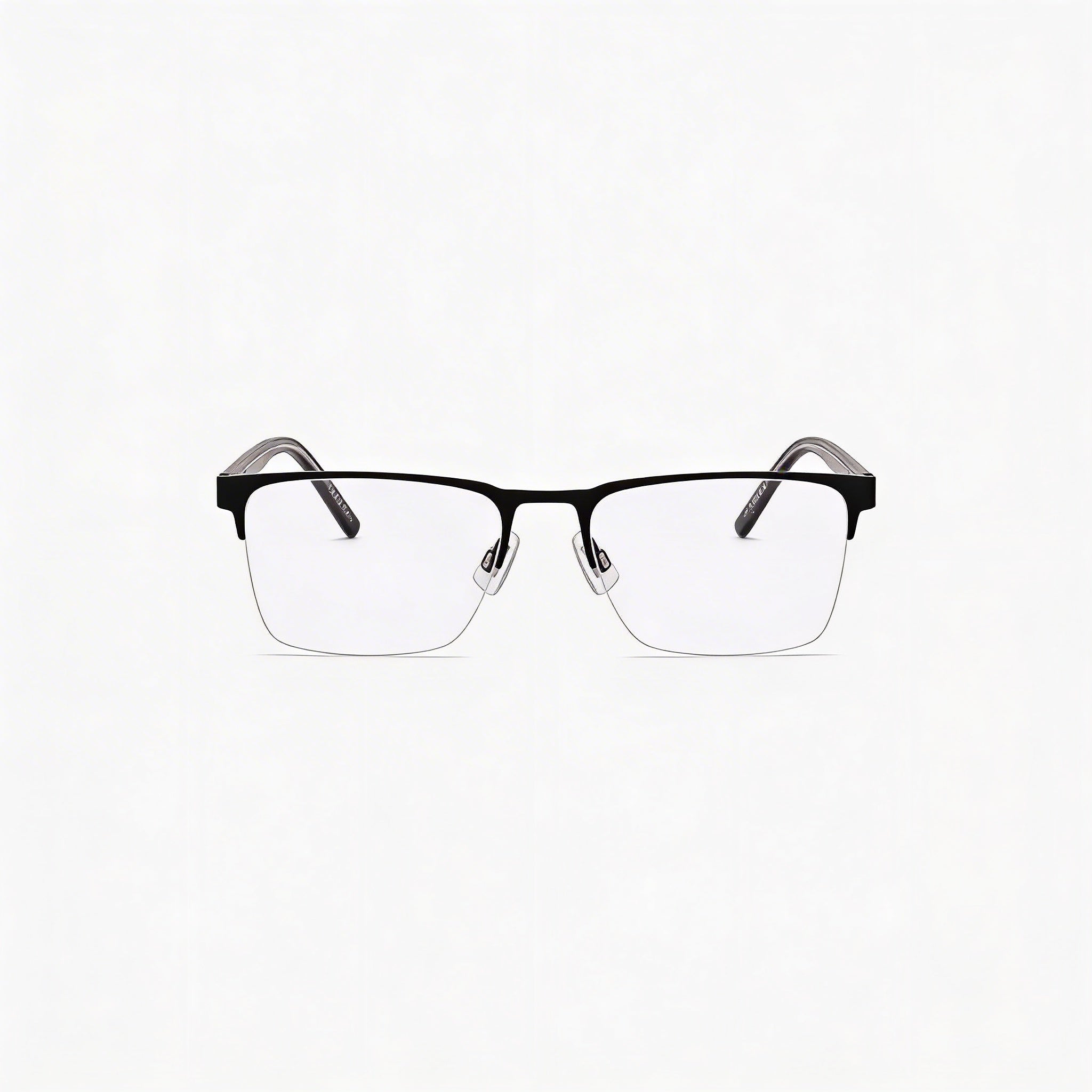 HUGO HG 1076 Unisex Rectangular Alloy Steel Matte Black Non- Eyeglasses 56mm, Photo 1