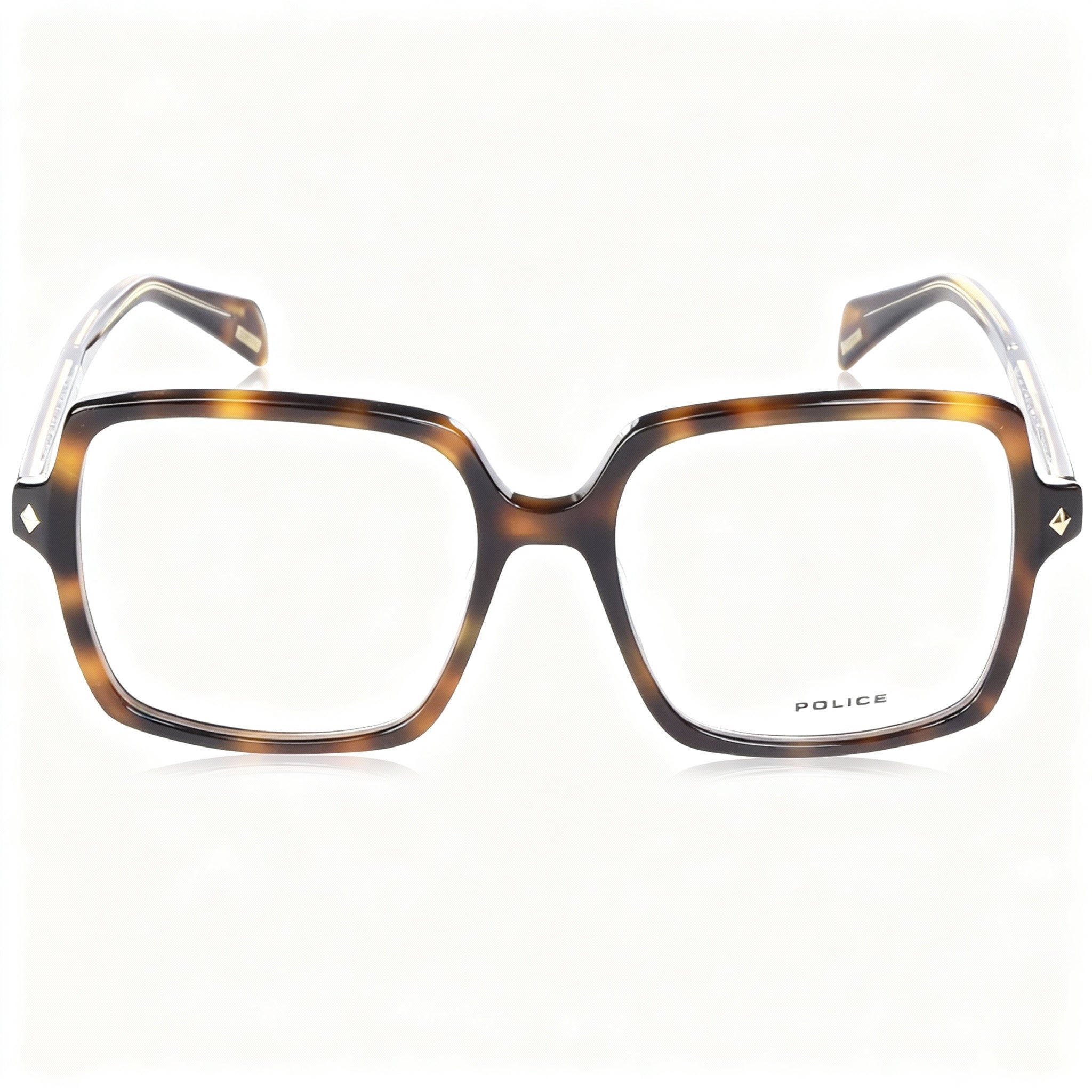 Police Modern VPLG30 Women’s 09AJ Acetate Frame Non-Polarized Polycarbonate Lens Eyeglasses 54mm