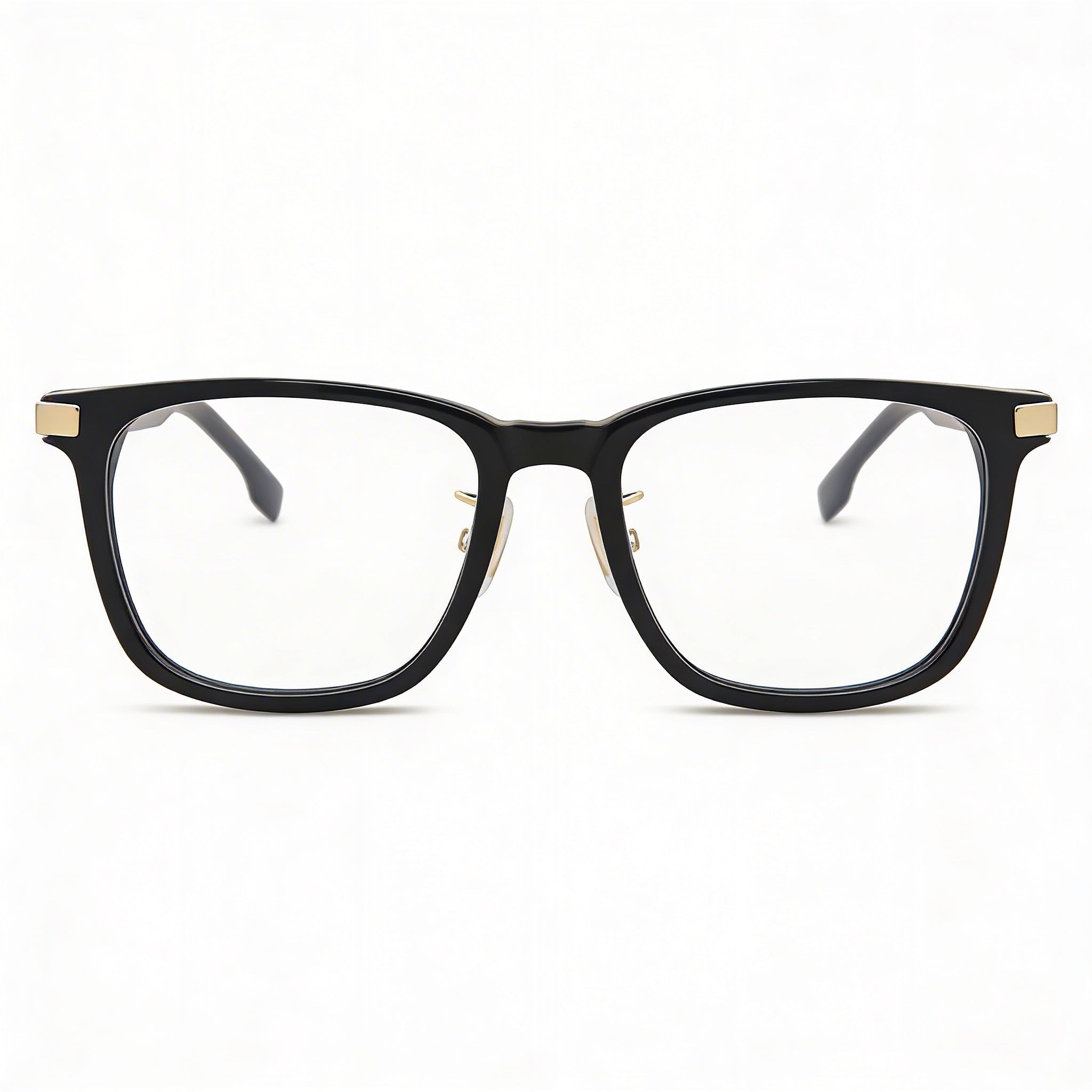 Hugo Boss Audio Systems Boss 1408/F Unisex Square Plastic Full Rim Eyewear Black Gold Lens Width 54mm, Photo 2