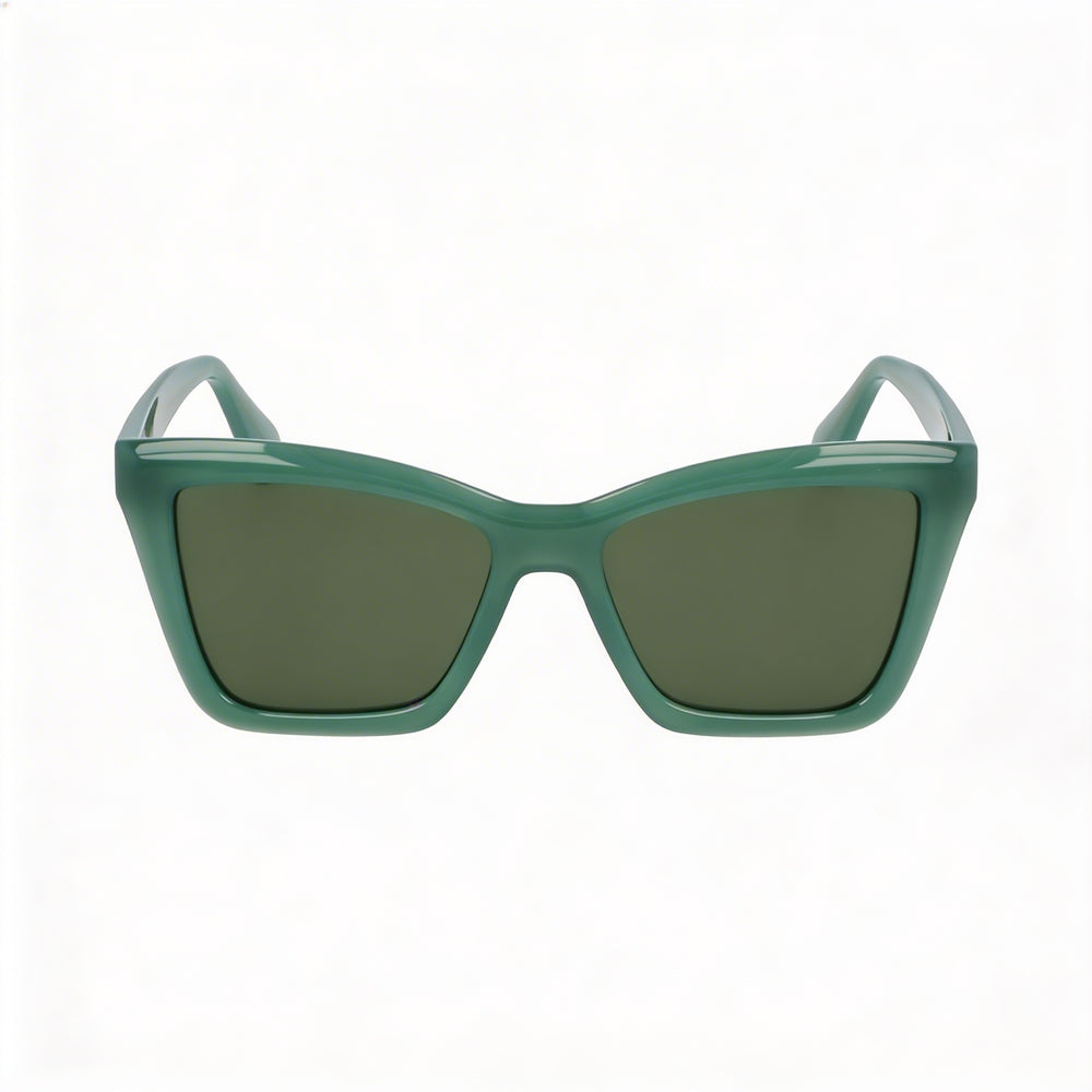 Ferragamo Sf2039se Gafas de sol unisex de acetato verde opalino sólido 53/17/145