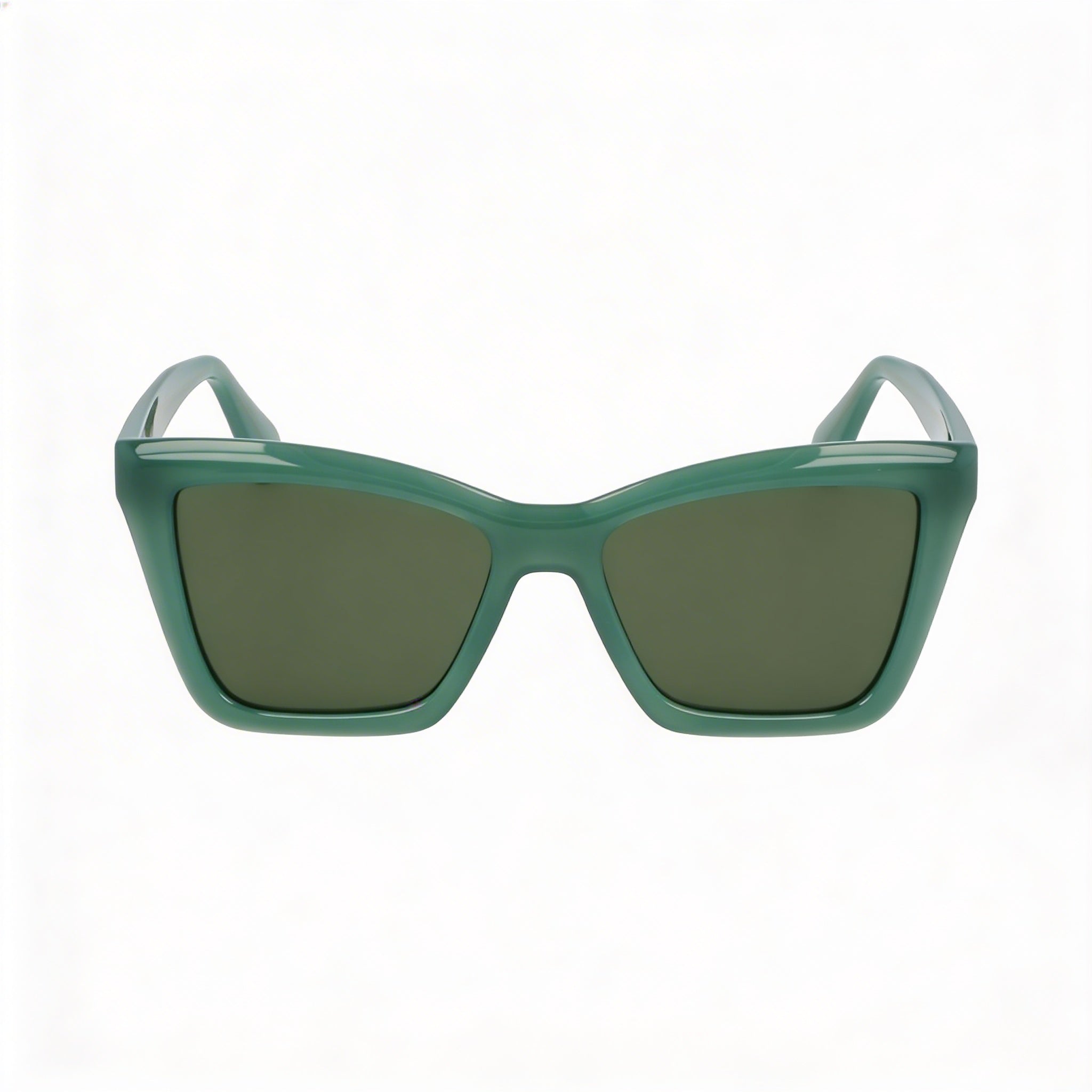 Ferragamo Sf2039se Gafas de sol unisex de acetato verde opalino sólido 53/17/145, Photo 2