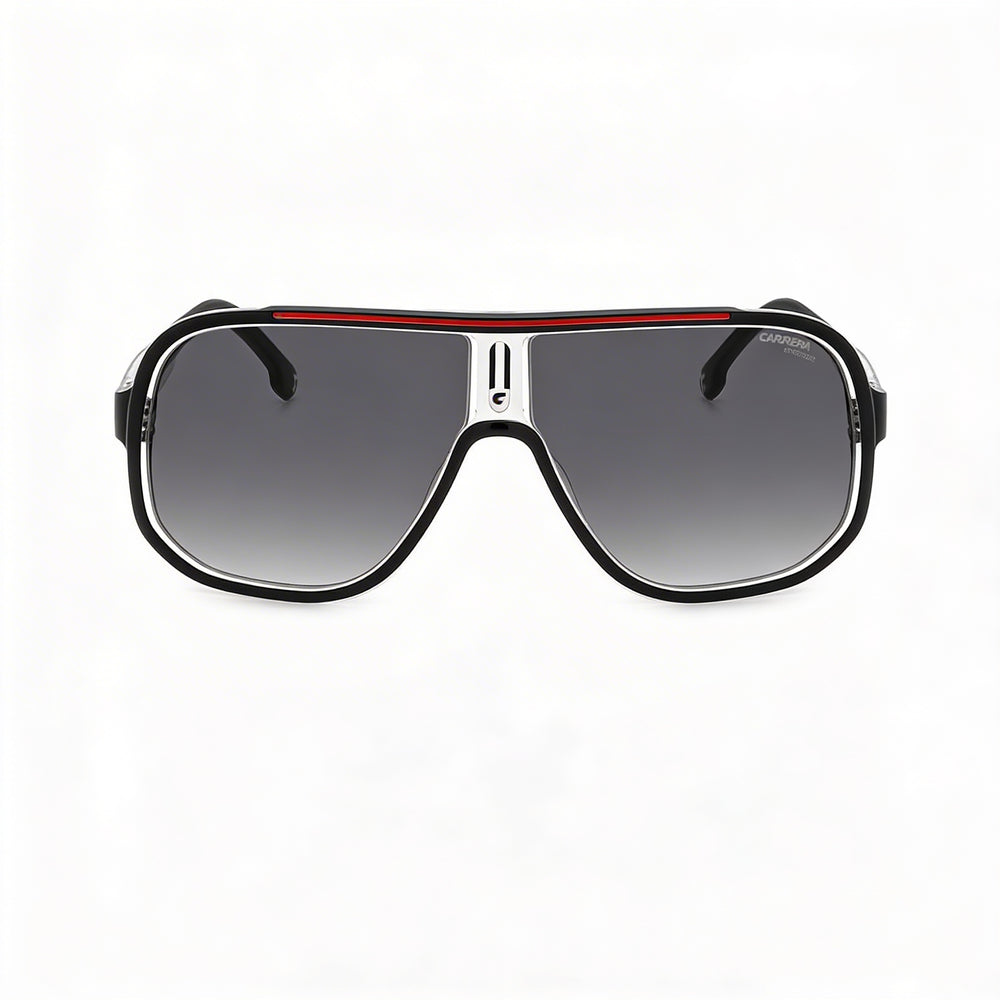 Carrera Modern Navigator Unisex Black Red Thermoplastic Elastomers Frame Polycarbonate Lens Sunglasses 63mm