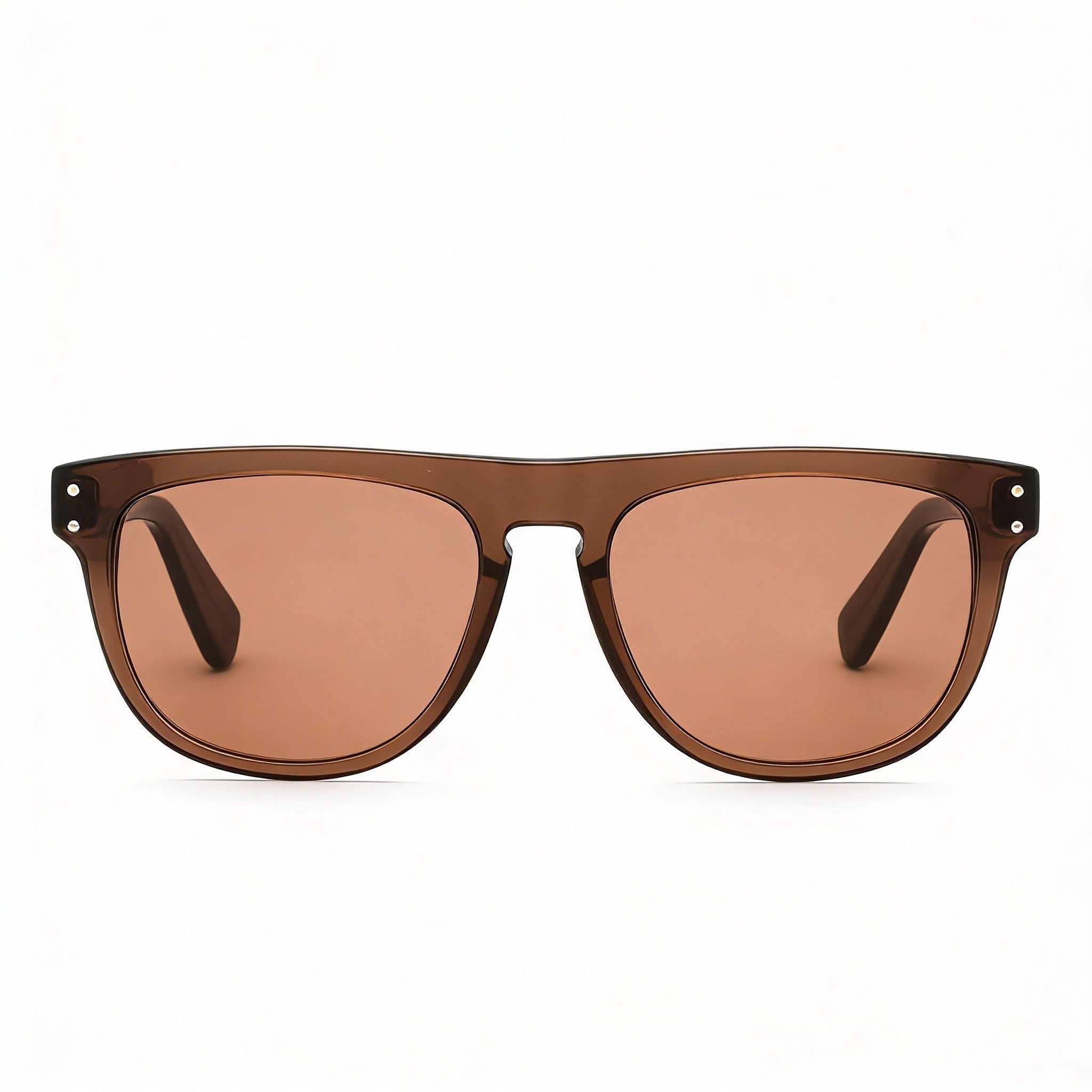 Salvatore Ferragamo SF1111S Men's Plastic Frame Sunglasses with UV Protection, Transparent Brown 55mm, Photo 2