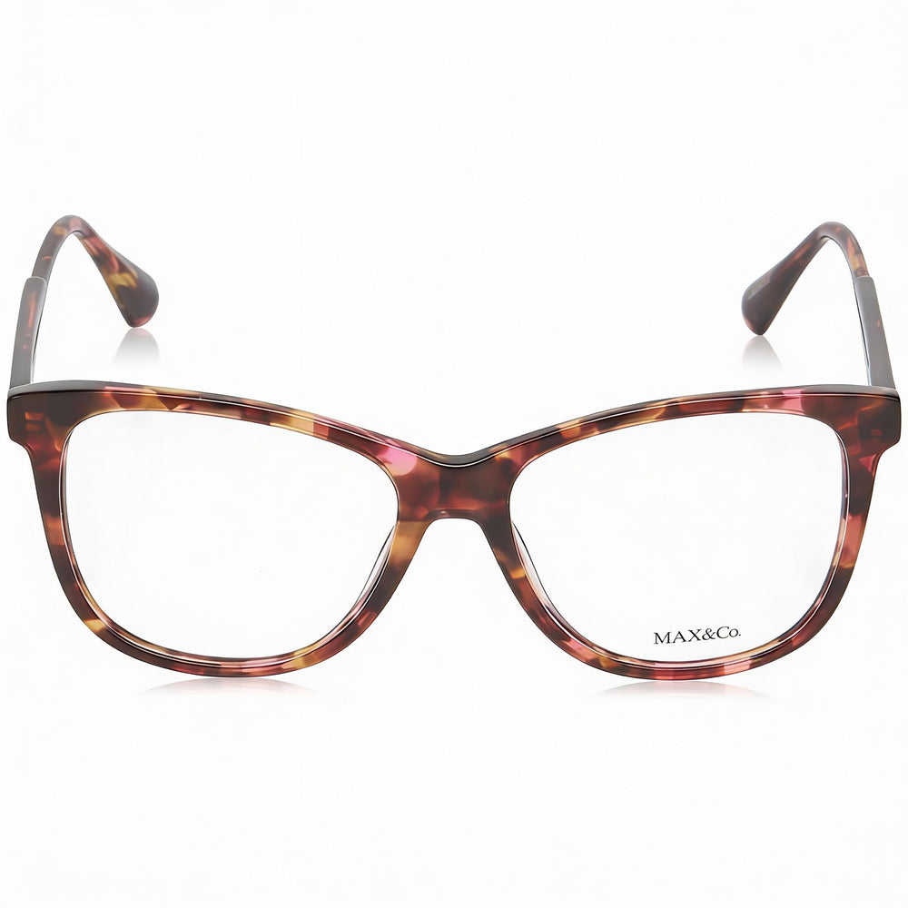 Gafas de sol de plástico habana Max & Co. Modern Women con lentes transparentes no polarizadas 54-16-140