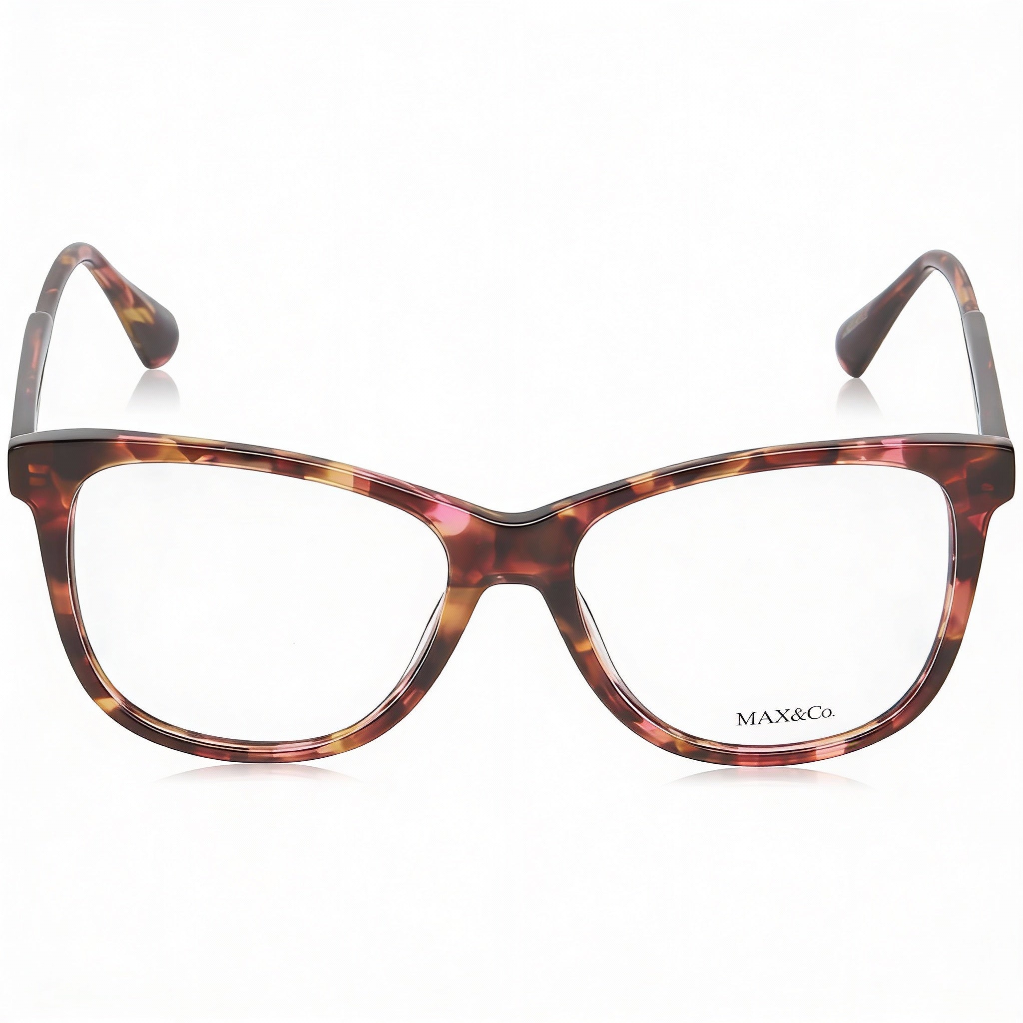Max & Co. Modern Women's Havana Plastic Frame Eyeglasses with Clear Non Polarized Lenses 54-16-140, Photo 2