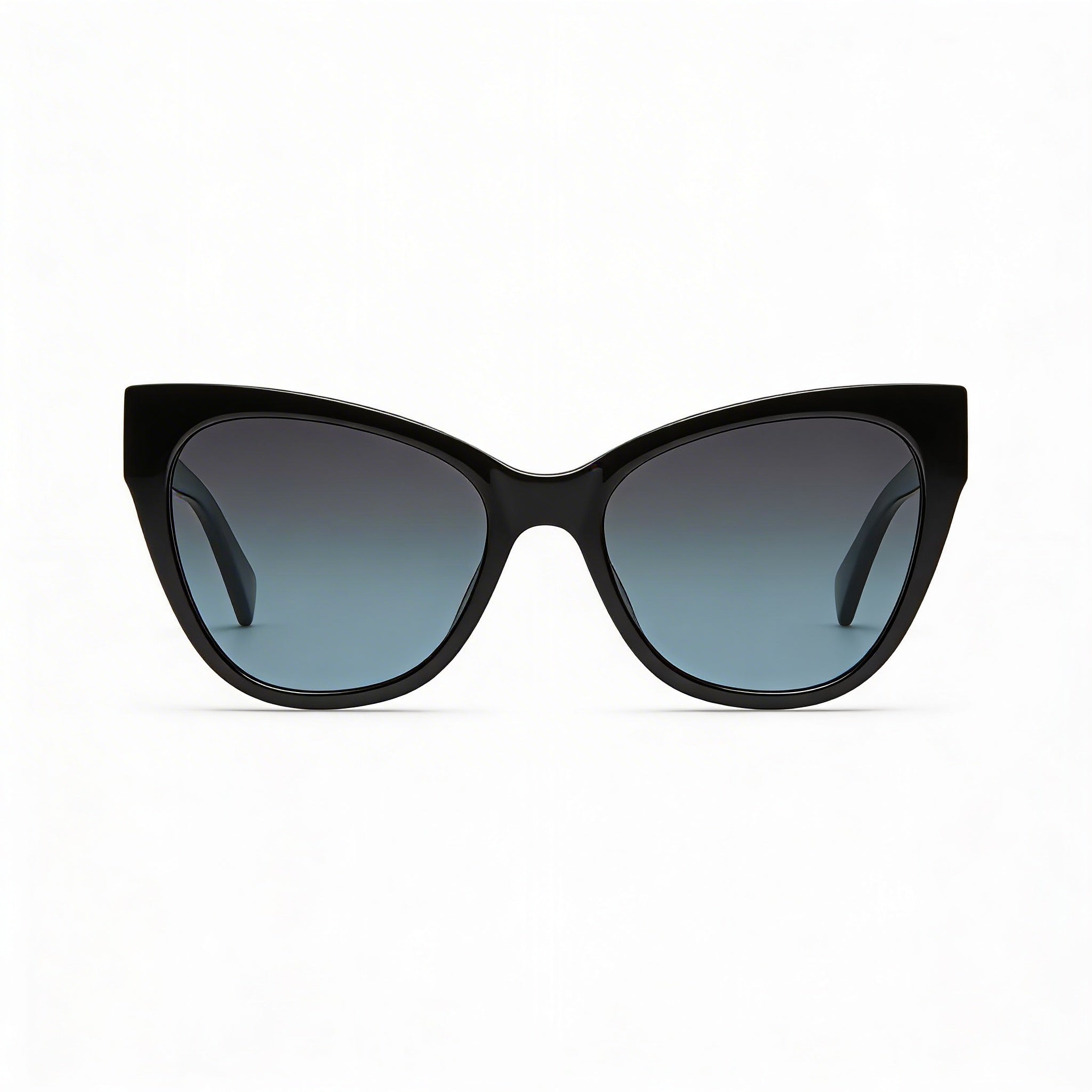 Moschino MOS056/S Women's Butterfly Acetate Sunglasses Black Grey Blue Shaded 54mm, Photo 1
