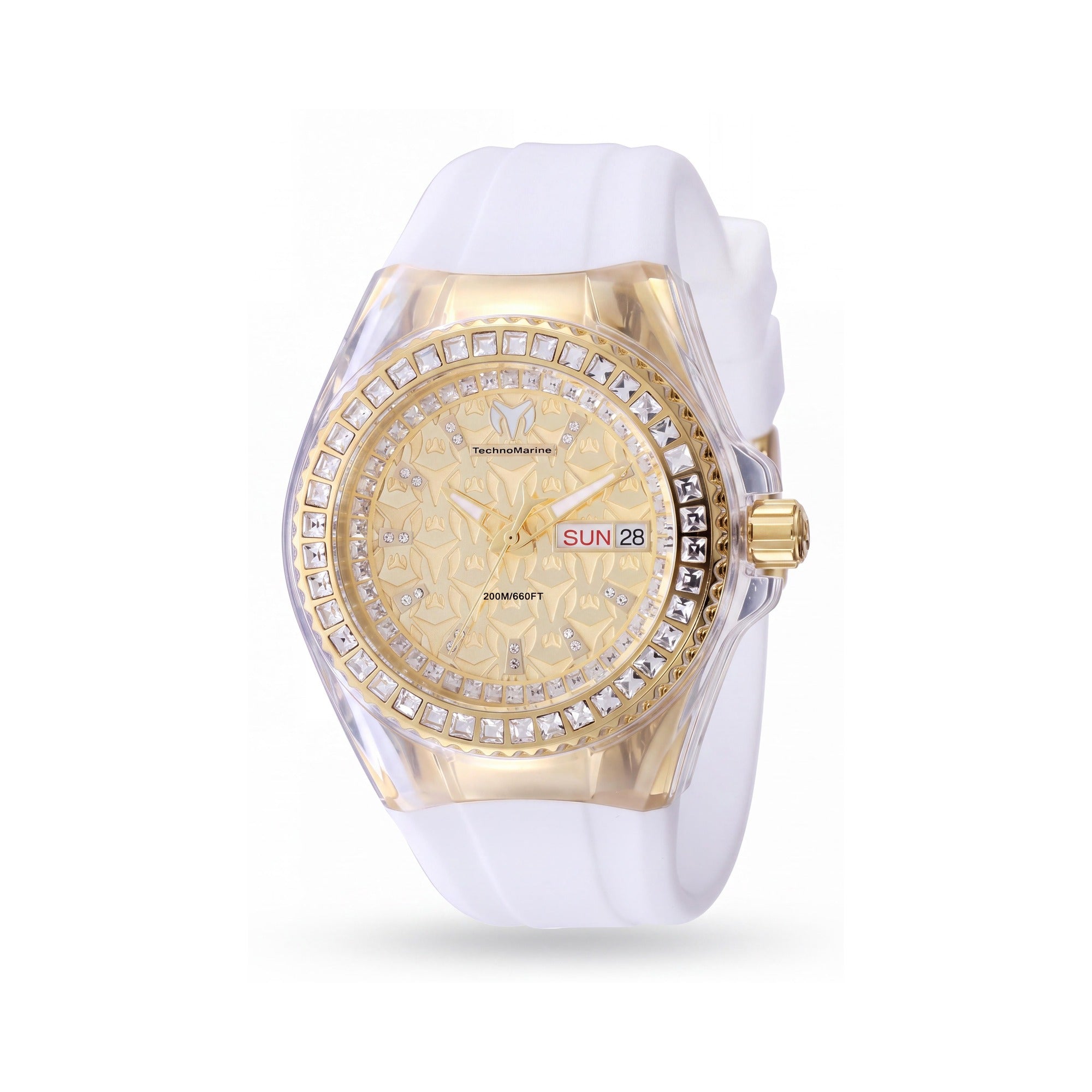Technomarine Cruise TM-125040 Reloj de Cuarzo Unisex Dorado de Acero Inoxidable con Correa de Silicona 40mm, Photo 1