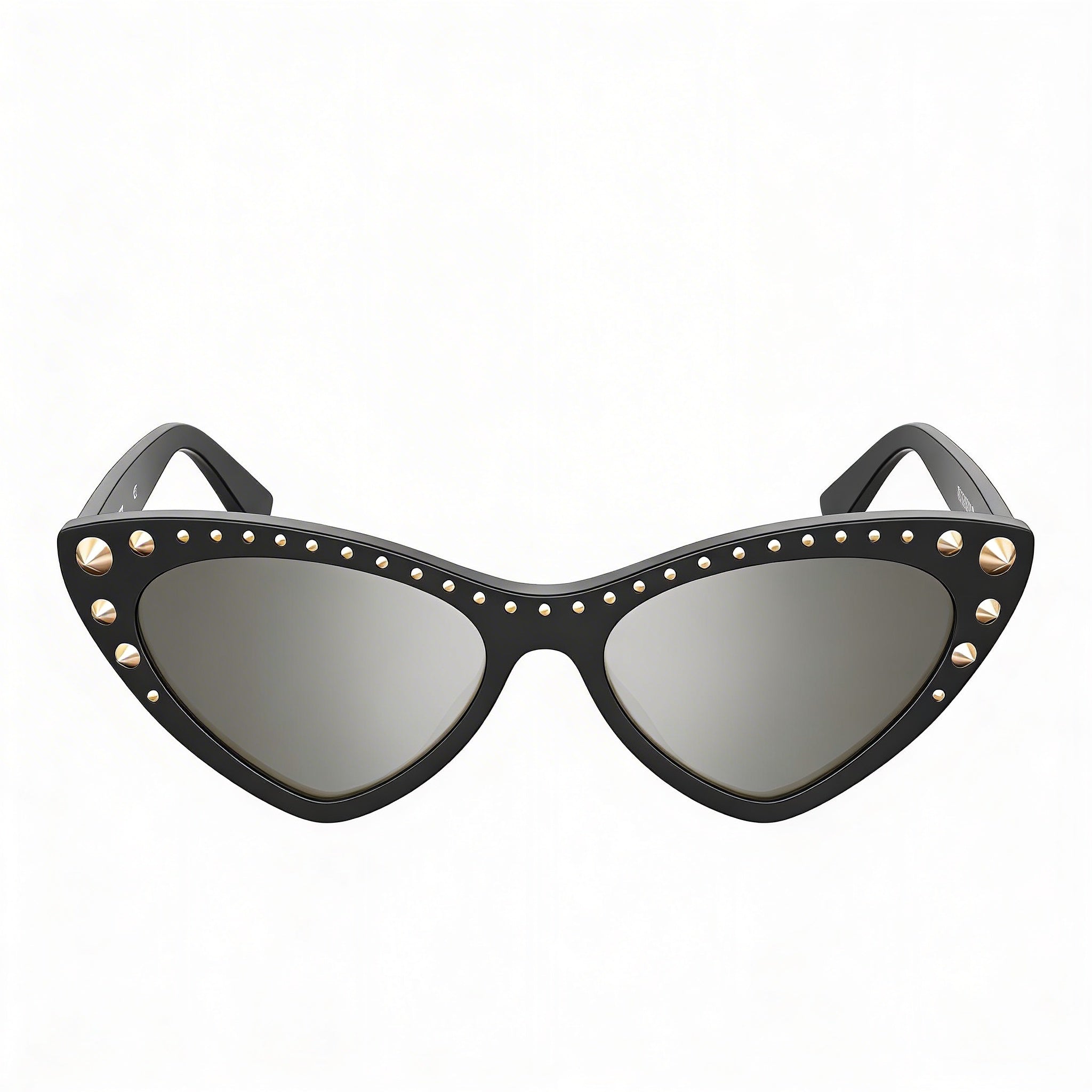 Moschino Classic Unisex Cateye Tortoise Frame Black Grey Dark Blue Shaded Lenses UV Protection Non-Polarized 53mm, Photo 2
