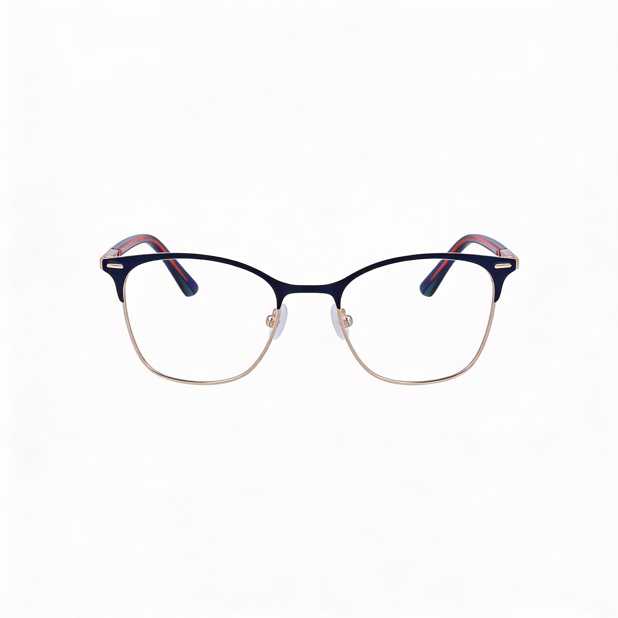 Calvin Klein CK21124 Gafas de estilo moderno unisex con montura metálica azul y lentes de policarbonato azules, tamaño 49-18-140, Photo 2