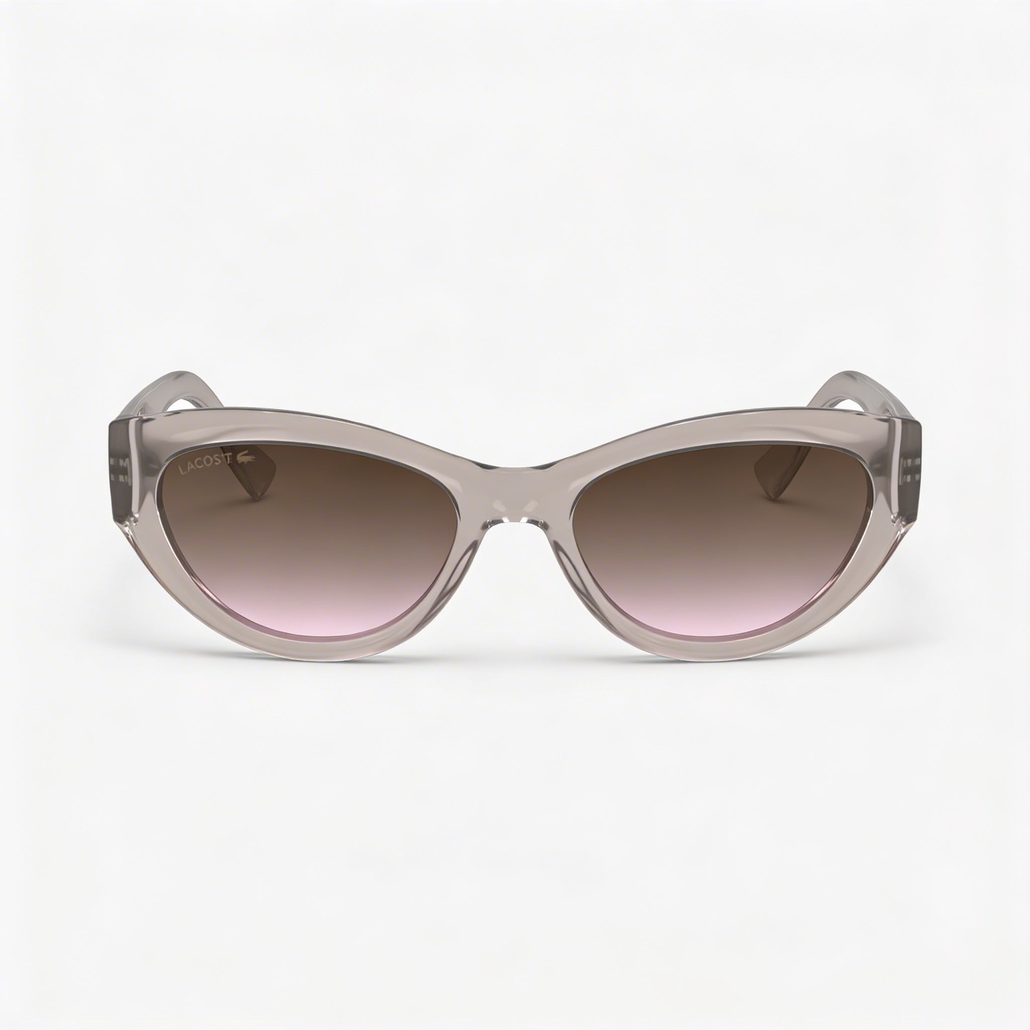 Lacoste L6013s Men's Stainless Steel Sunglasses, Metallic Grey Frame, Gradient Brown Nude UV Protection Lenses, 54mm, Photo 2