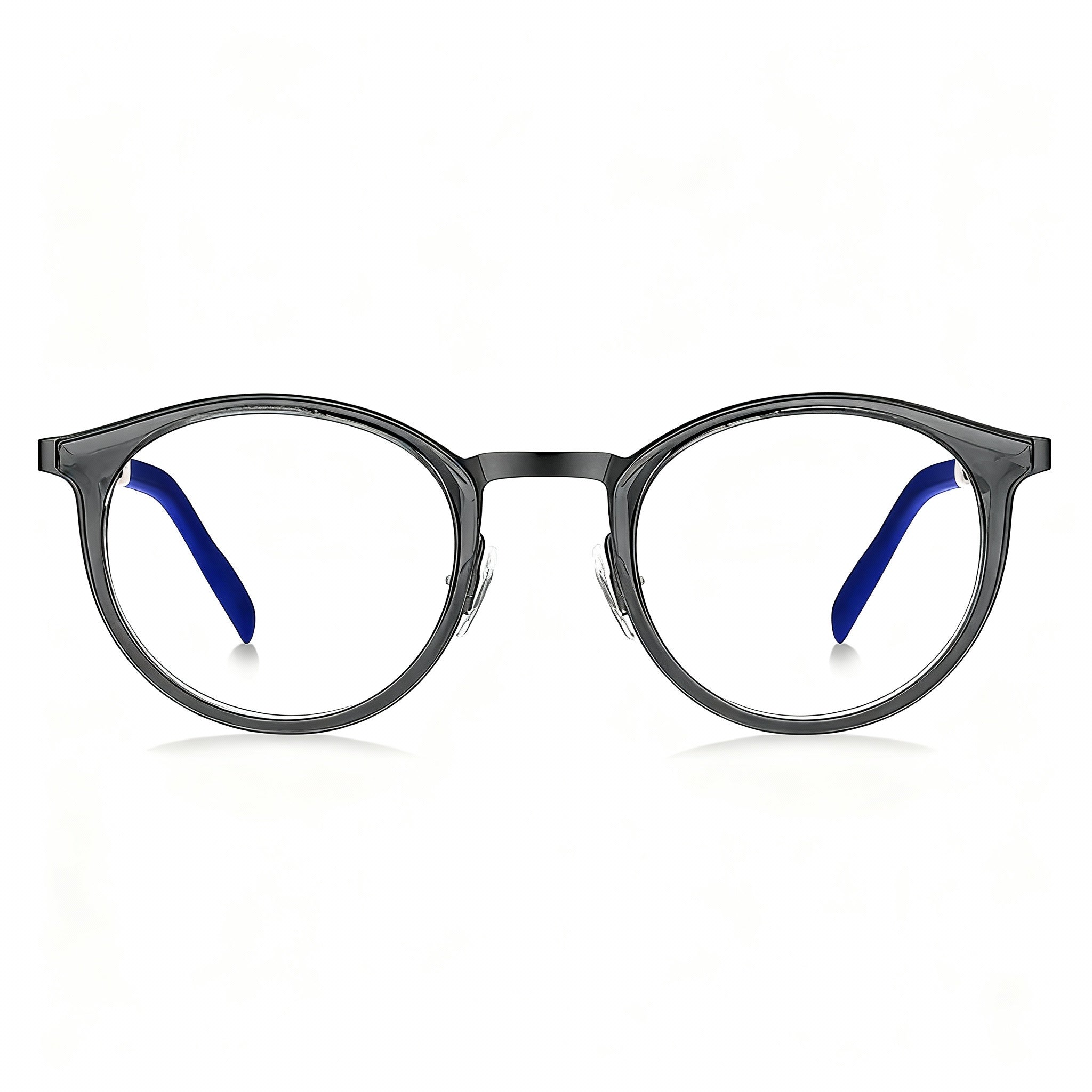 Tommy Hilfiger Modern Men's Grey Alloy Steel Frame Optical Eyeglasses with Polycarbonate Lens (Lens 49mm, Bridge 23mm, Temple 145mm)