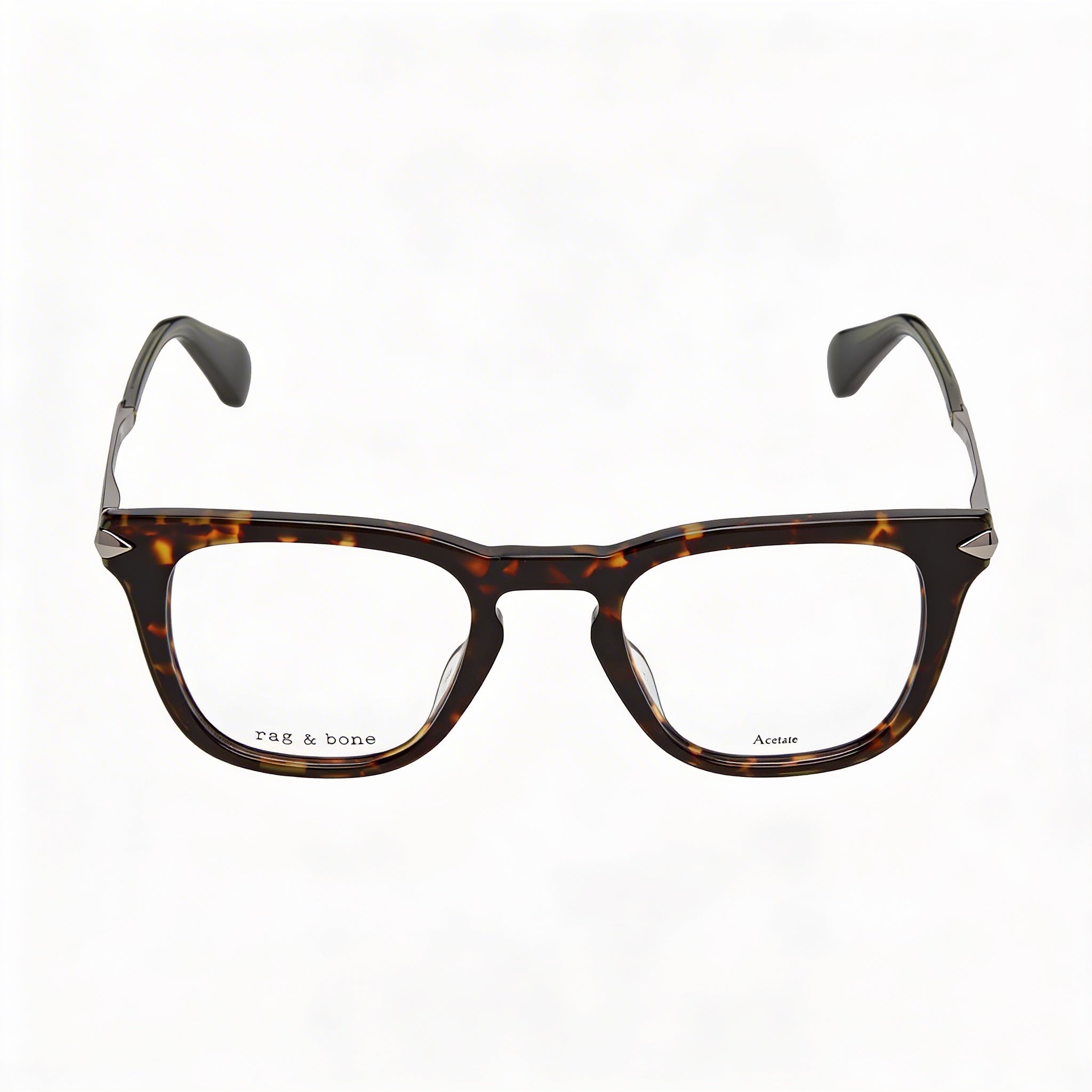 Rag & Bone Modern Men’s Acetate Frame Havana Khaki Sunglasses with Polycarbonate Lenses & 48mm Lens Width, Photo 1