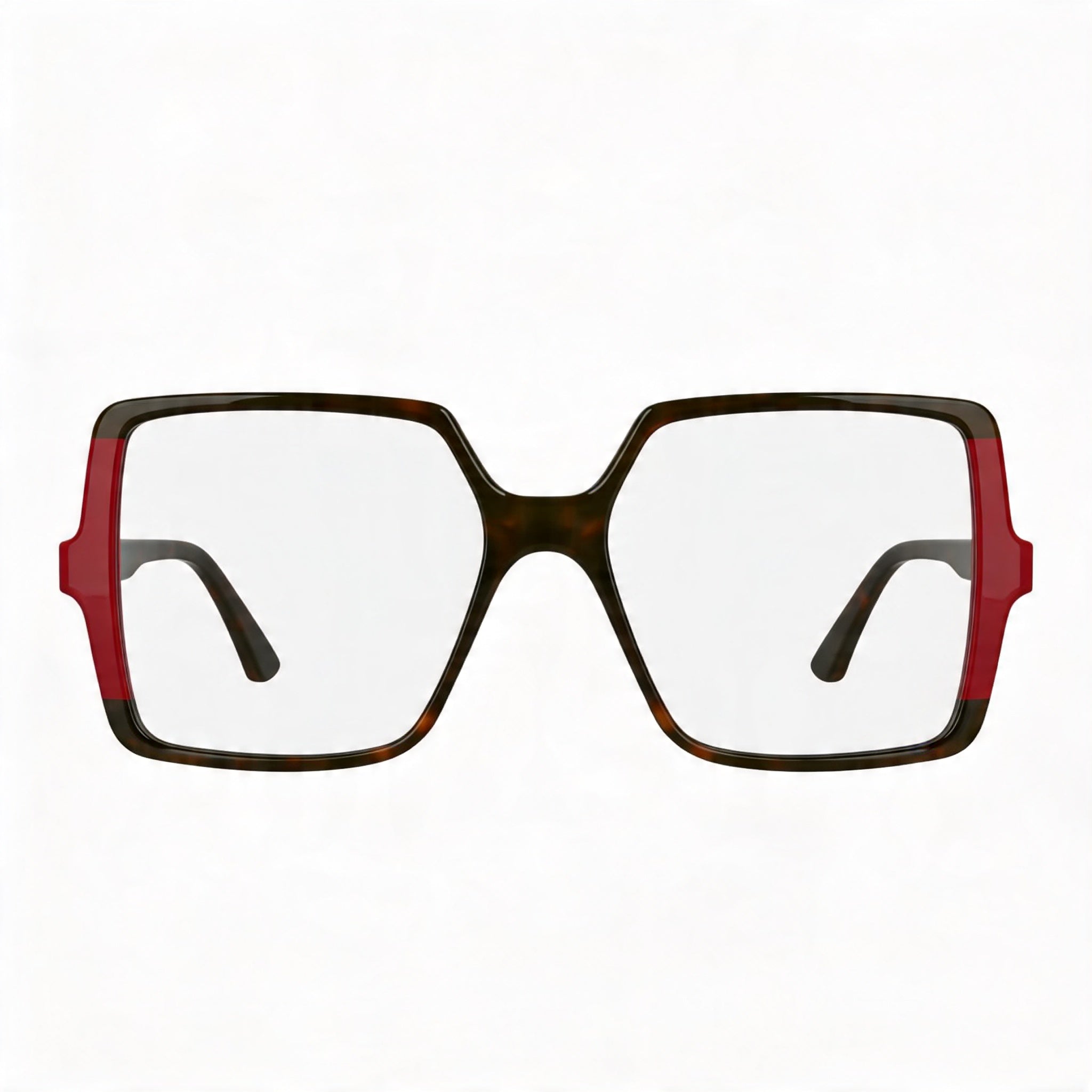 KARL LAGERFELD Kl6169 Women's Acetate Eyeglasses with Dark Tortoise/Red Frame 54-17-140, Photo 2