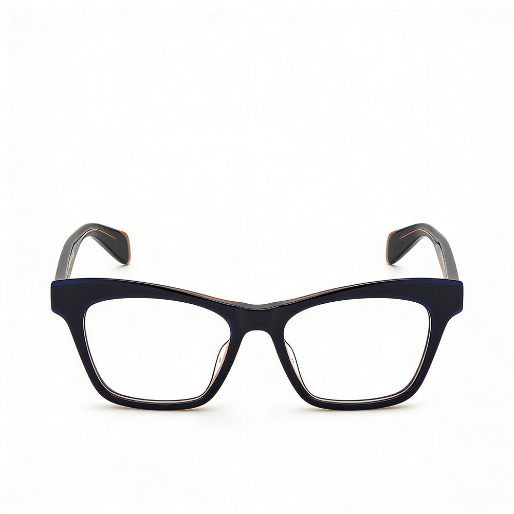 Gafas de sol unisex Rag & Bone con diseño de ojo de gato, montura de plástico azul y marrón con lentes fotocromáticas, talla 51-17-140