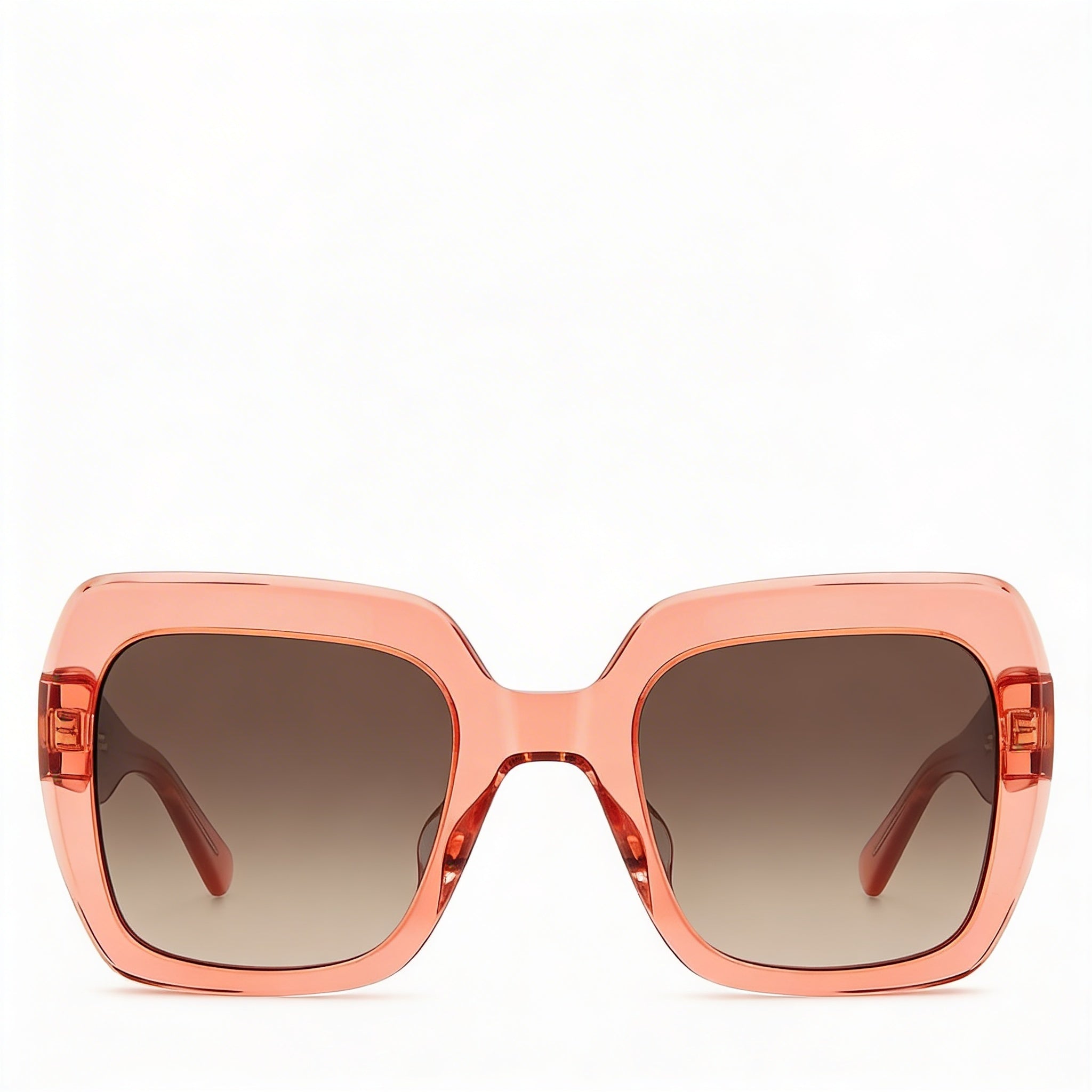 Gafas de sol Kate Spade New York NAOMI/S de acetato color melocotón y marrón oscuro degradado con protección UV para mujer, 52 mm, Photo 2