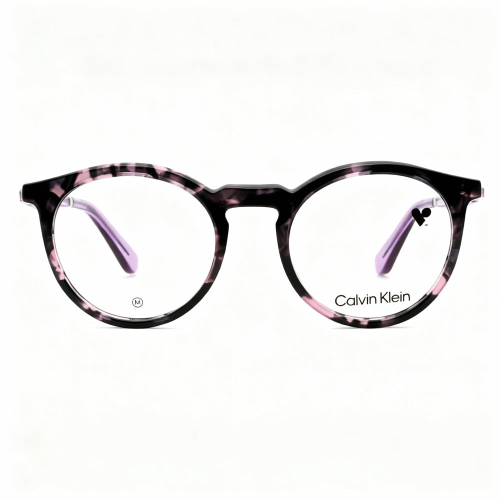 Gafas polarizadas unisex Calvin Klein CK23515 con montura metálica, color violeta habana, ancho de lente de 50 mm