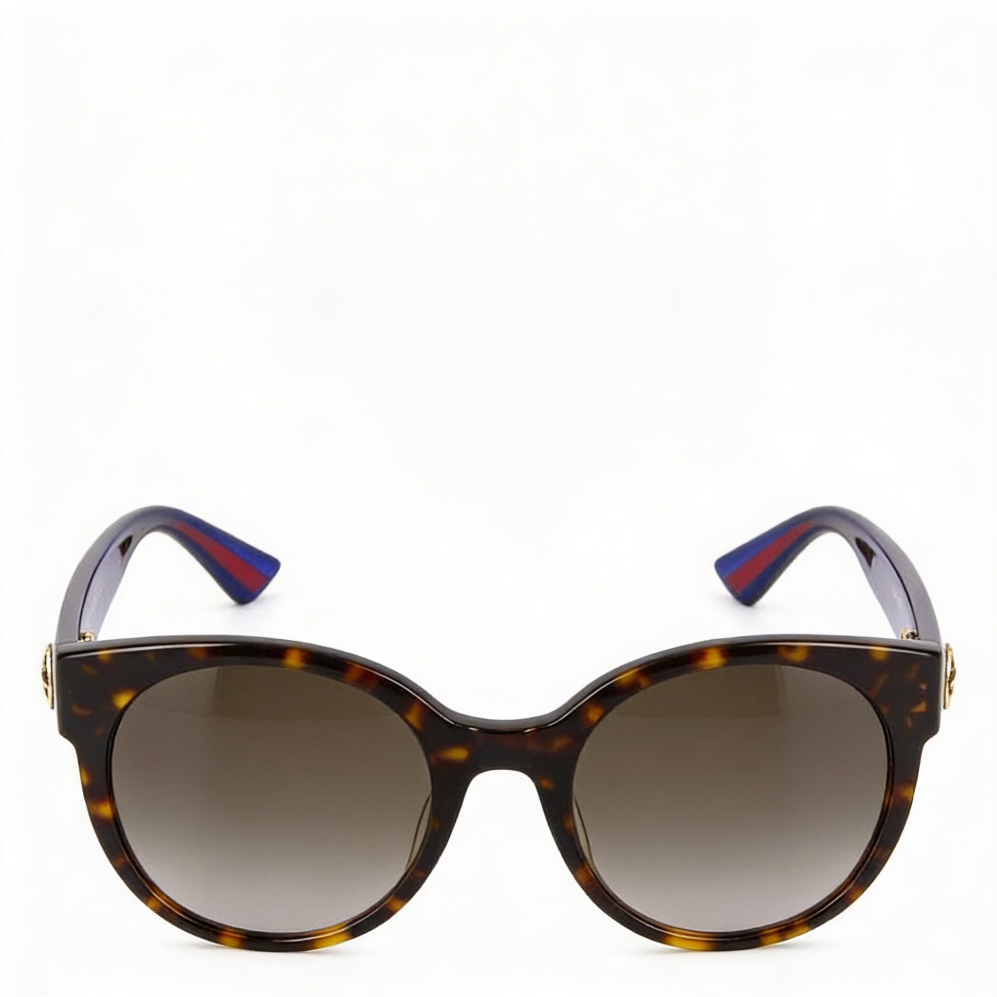 Gucci Gg0035sn-004 Gafas de Sol de Acetato Marrón Oscuro para Mujer con Lentes Marrón Azul Habanera Protección UV 54mm, Photo 2