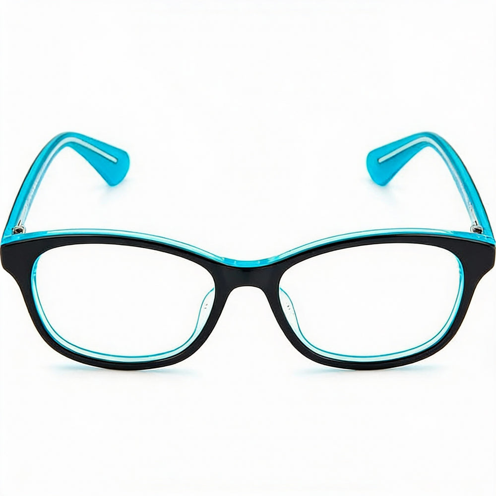 Gafas ópticas modernas de acetato negro para mujer de Kate Spade New York con lentes de policarbonato de 48 mm