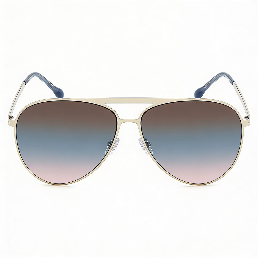 Gafas de sol Isabel Marant Wayfarers para mujer, con montura de acero inoxidable azul paladio y protección UV, 62 mm