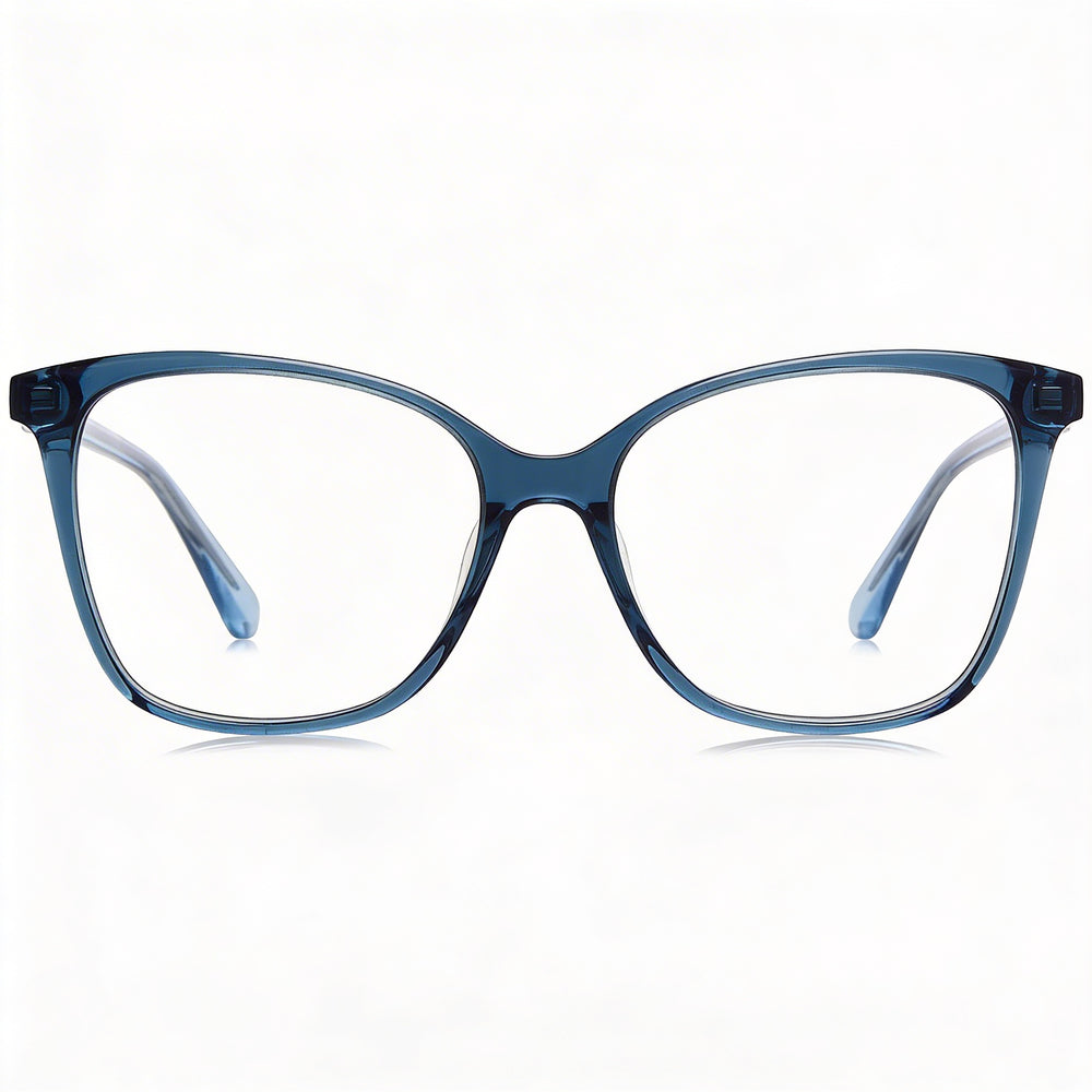 Kate Spade New York Modern Unisex Sunglasses with Blue Polycarbonate Lenses, 52mm Lens Width