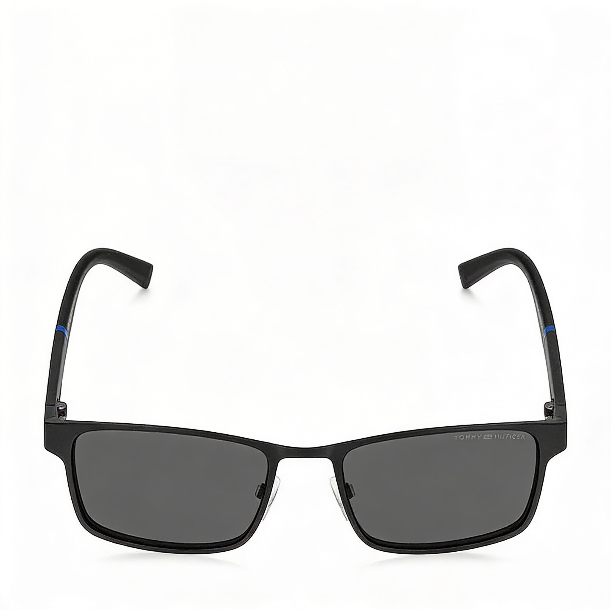 Tommy Hilfiger Contemporary TH 1904/S Matte Black Metal Rectangle Grey Lens UV Protection Non-Polarized Men's Sunglasses 55mm, Photo 2