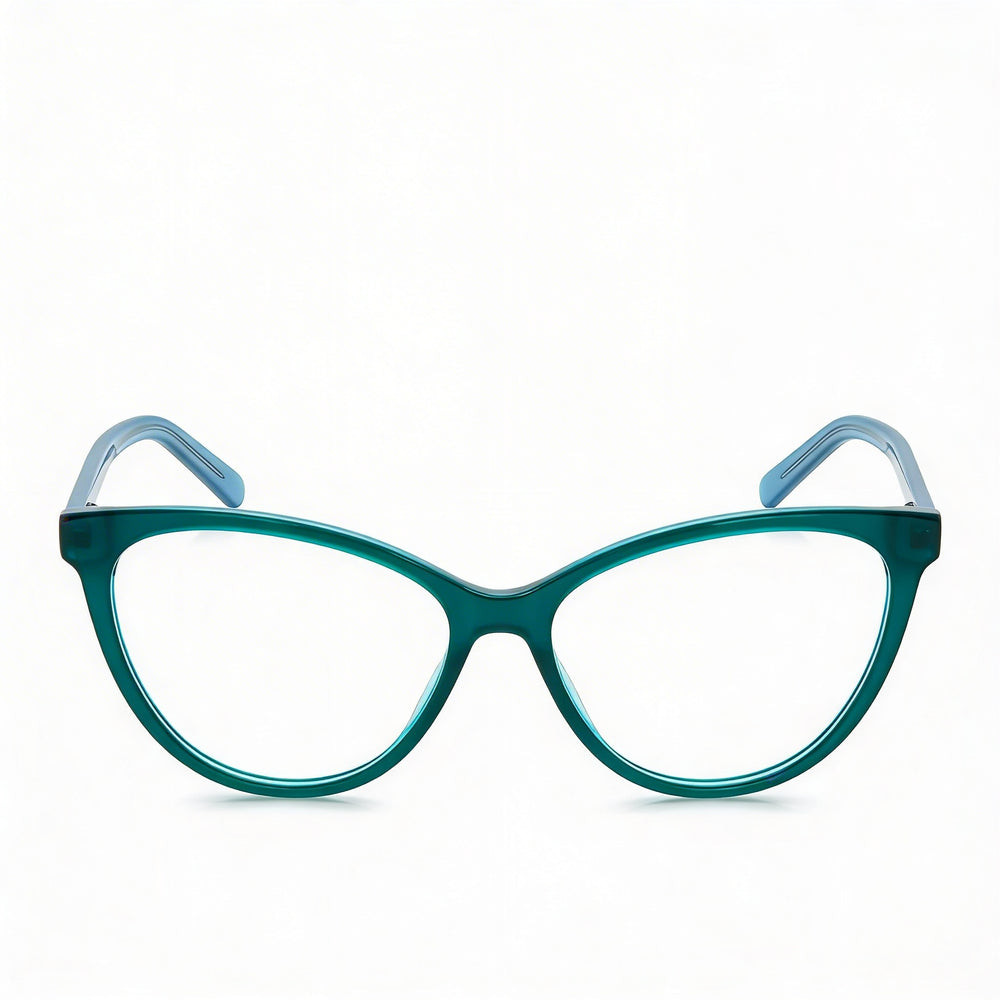 Gafas de sol Marc Jacobs MARC 560 para mujer, diseño de ojo de gato de acetato verde azul transparente, 54 mm