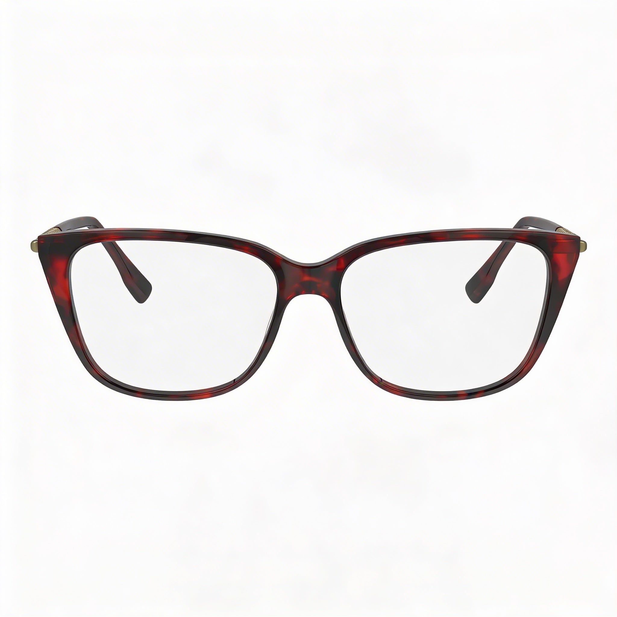 Lacoste Women's Casual Acetate Frame Optical Eyeglasses with Polycarbonate Lenses, Havana Red Color, 54mm, Photo 1