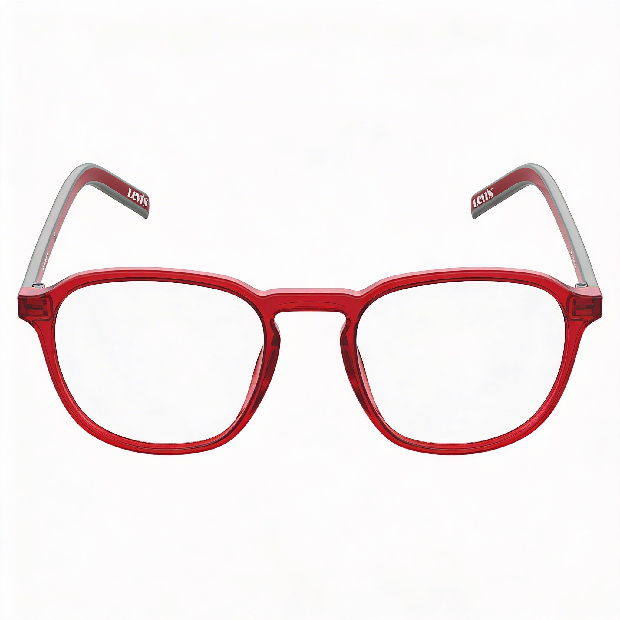 Levi's Lv 1024 Women's Red Plastic Frame Optical Eyeglasses with 50mm Lens, 20mm Bridge, 145mm Temple, Photo 2