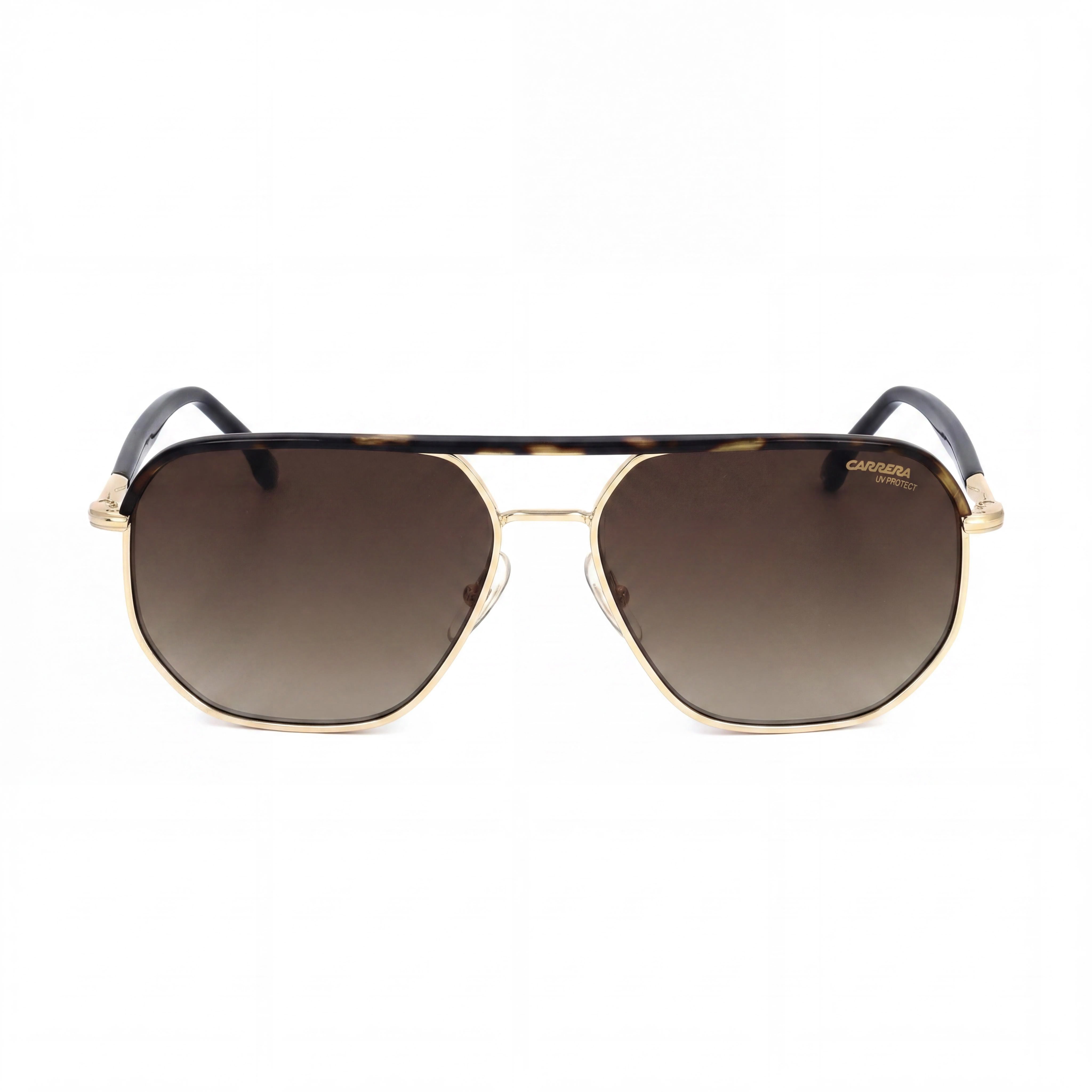 Carrera Classic Men's Stainless Steel Gold Havana Gradient Brown UV Protected 59mm Sunglasses, Photo 2
