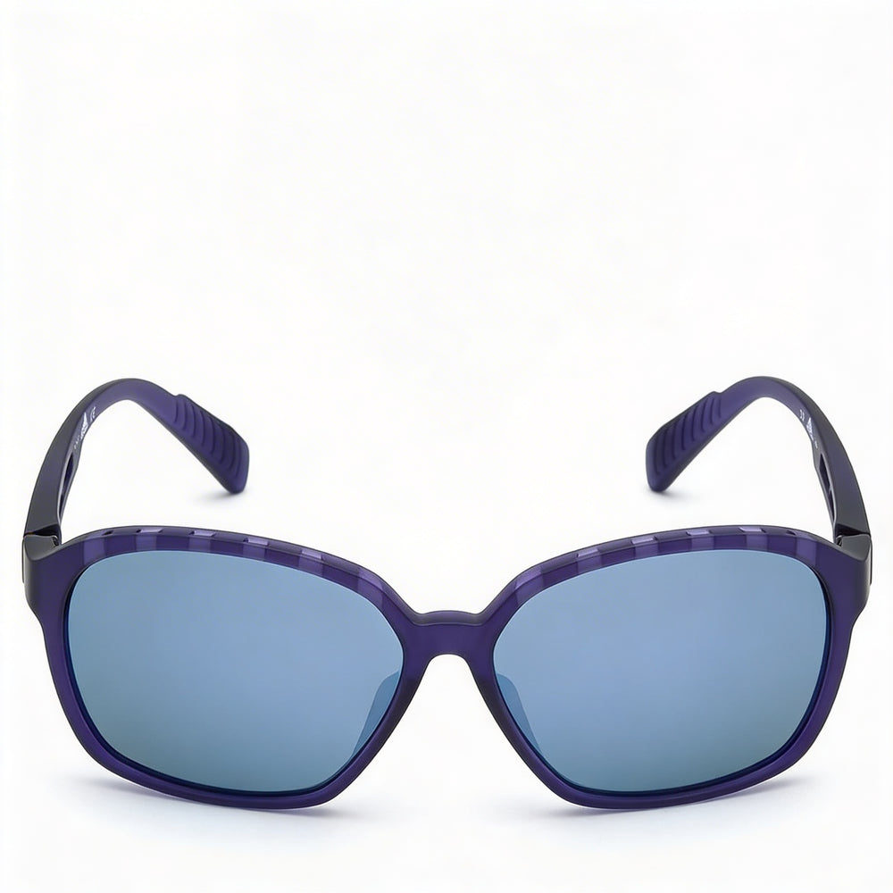 adidas Contemporary Women's Matte Violet Plastic 62mm Polarized Grey 100% UV Sunglasses
