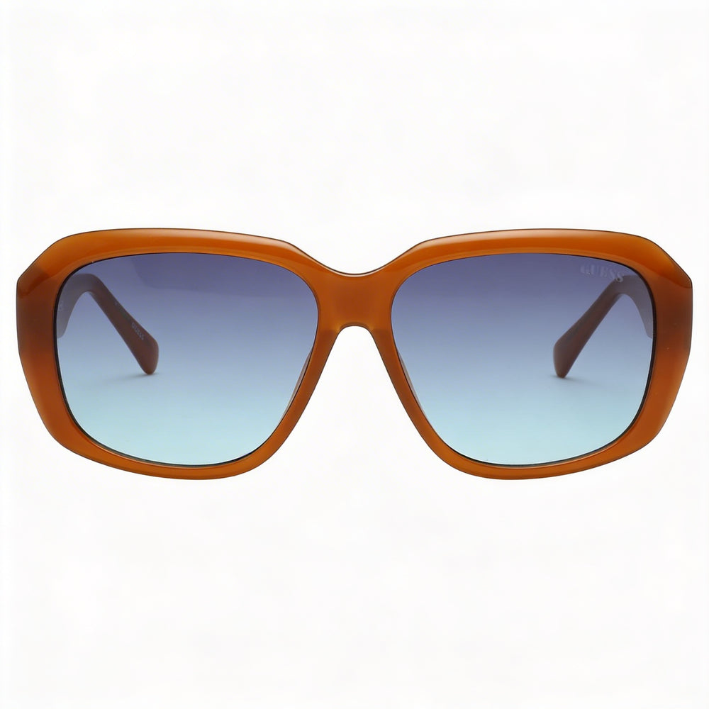 Guess Women's Cat Eye GU8233 Orange Plastic Frame Blue Gradient UV Protection Sunglasses 58mm