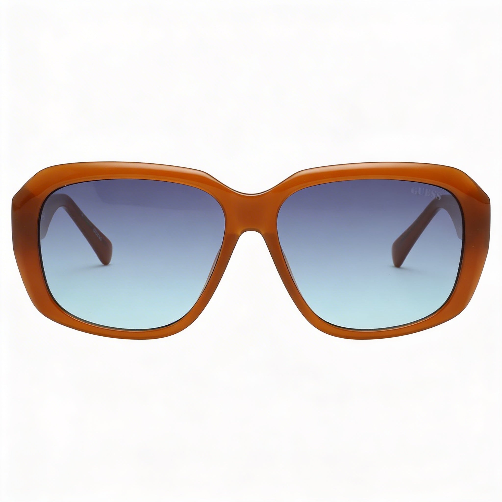 Gafas de sol Guess Cat Eye GU8233 para mujer, montura de plástico naranja, degradado azul, protección UV, 58 mm, Photo 2