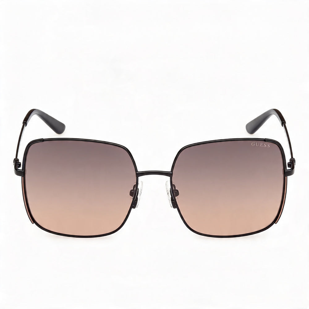 GUESS Women's Gu00194 Shiny Black Acetate Sunglasses 58mm