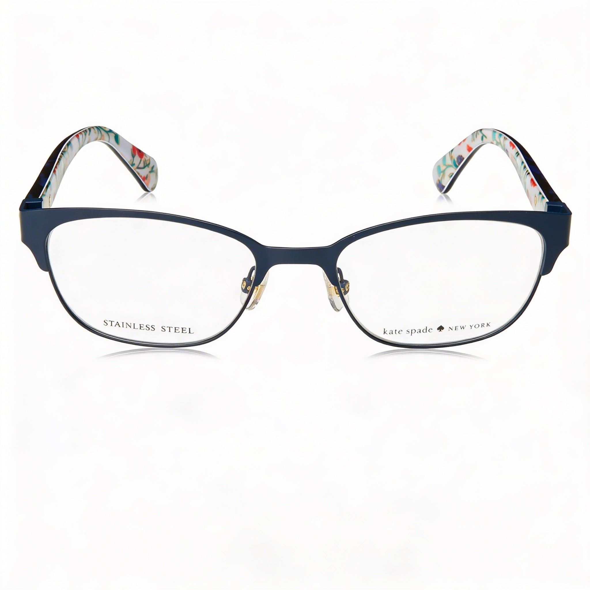kate spade new york Diandra Gafas de Sol Rectangulares para Mujer de Aleación de Acero Azul Habana 49 mm, Photo 2